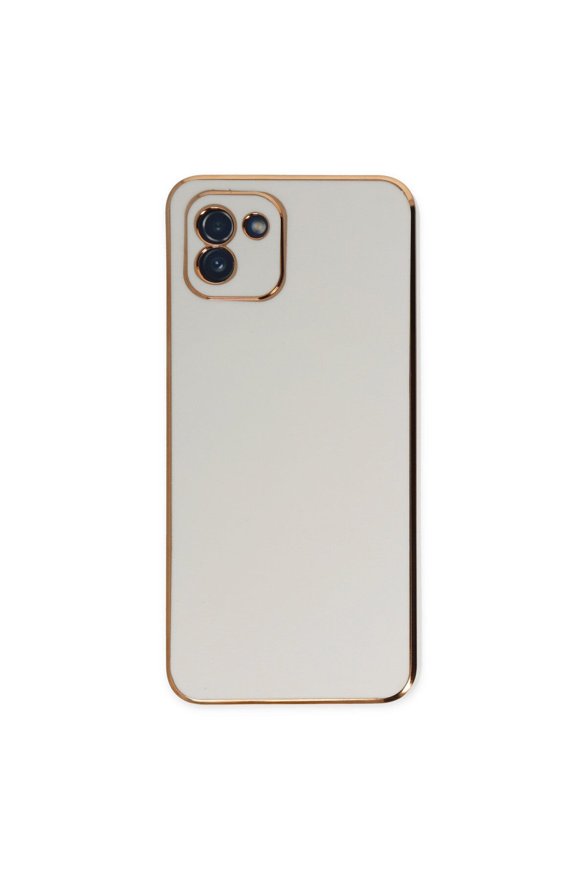 Samsung Galaxy A03 Uyumlu Kılıf Volet Silikon - Beyaz