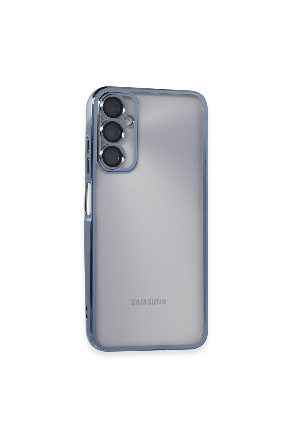 Samsung Galaxy A05S Uyumlu Kılıf Lensli Silikon - Açık Mavi