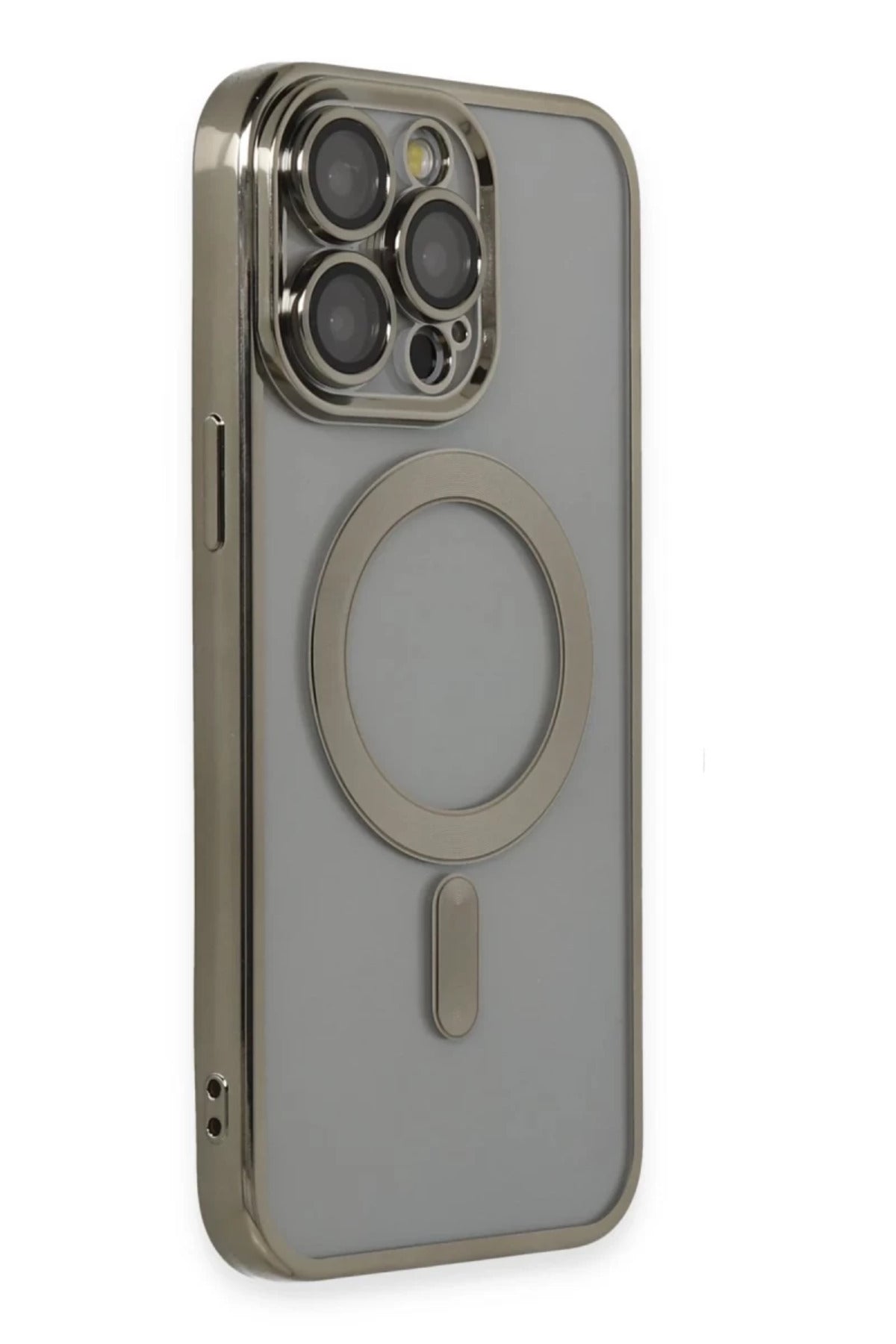 Apple iPhone 14 Pro Max Uyumlu Kılıf Kross Magneticsafe Kapak - Titan Gri