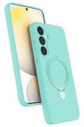 Samsung Galaxy A25 5G Uyumlu Regal Magsafe Standlı Kapak - Su Yeşili