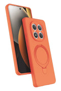 Xiaomi Redmi Note 15 Pro 5G Uyumlu Regal Magsafe Standlı Kapak - Turuncu