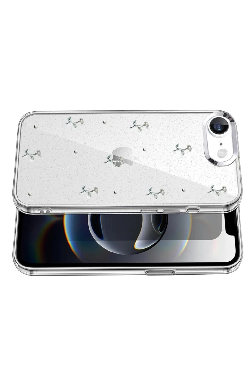 Apple iPhone 16E Uyumlu Fiyonk Desenli Kapak - Desen 4