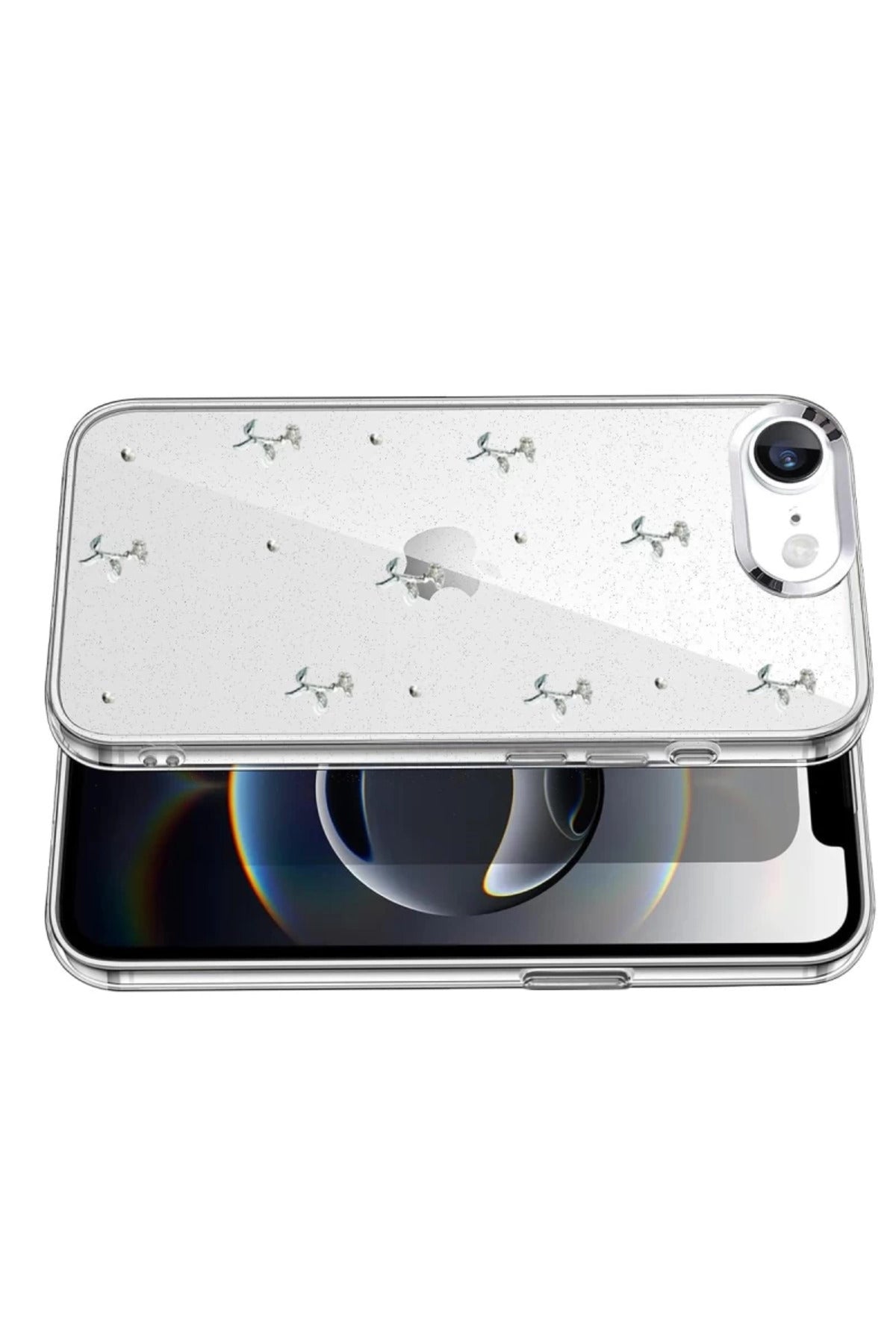 Apple iPhone 16E Uyumlu Fiyonk Desenli Kapak - Desen 4