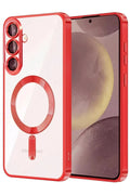 Samsung Galaxy S26 Uyumlu Kross Magneticsafe Kapak - Kırmızı