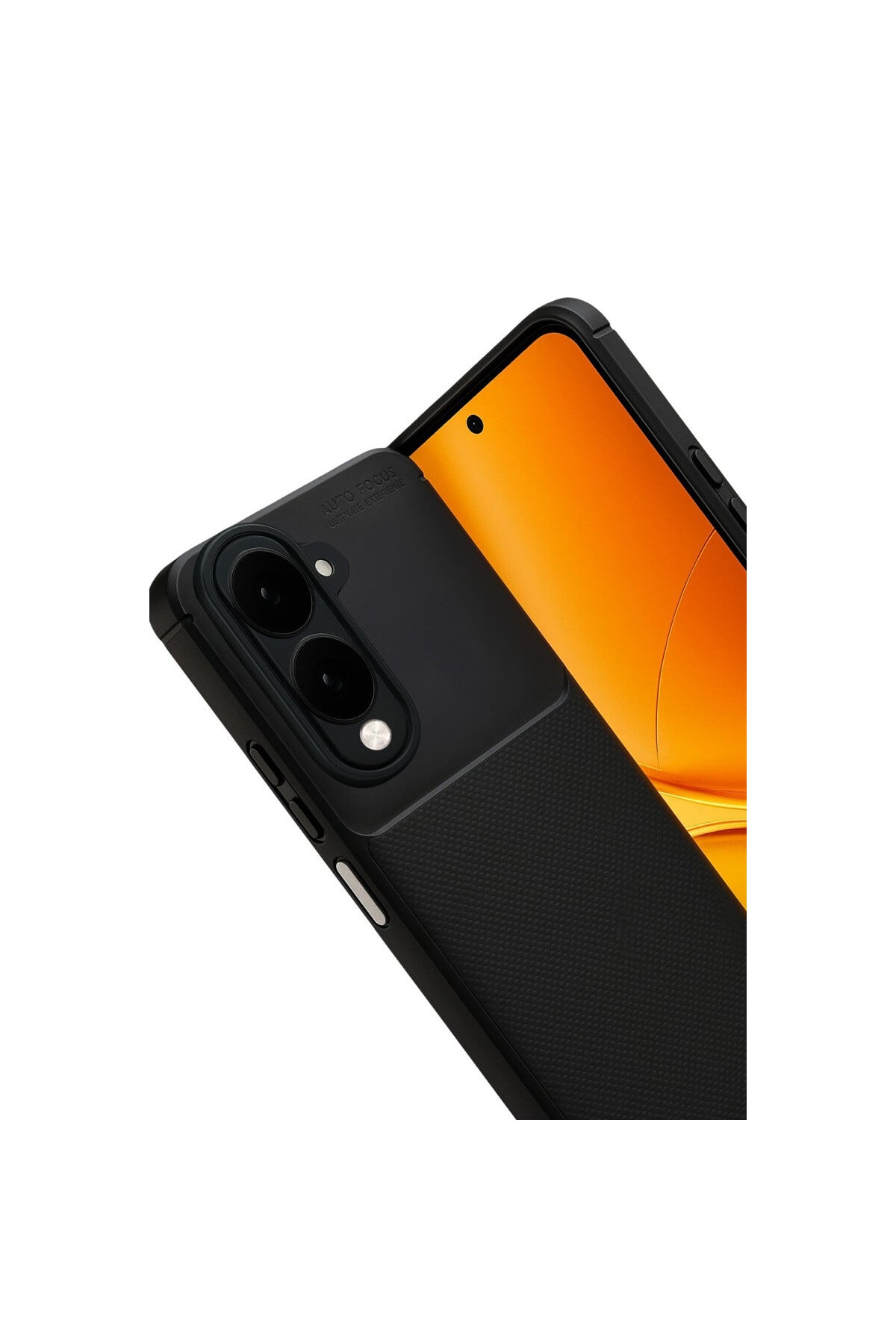 Vivo Y29S Uyumlu Auto Focus Karbon Kapak - Siyah