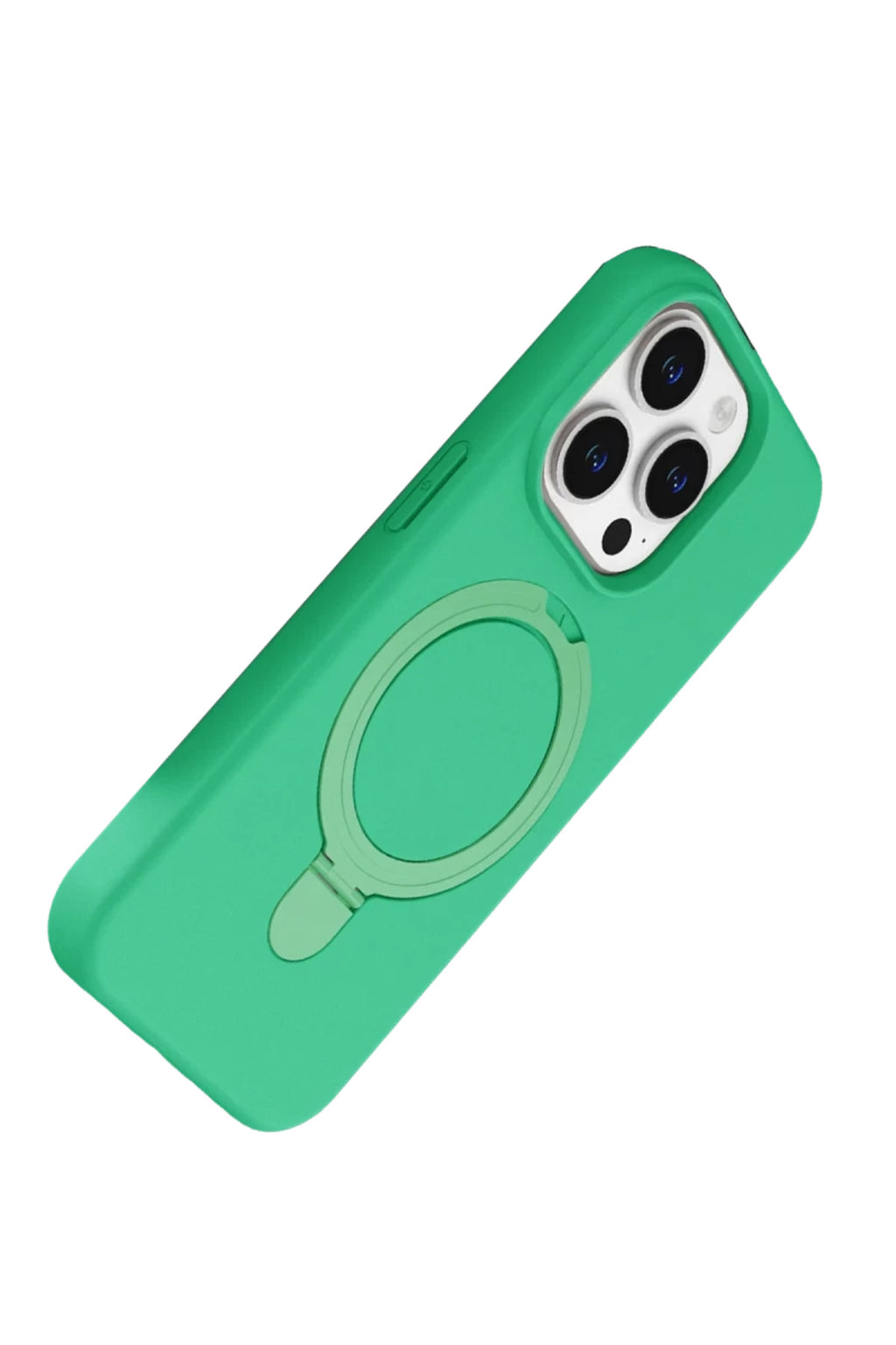 Apple iPhone 15 Pro Max Uyumlu Regal Magsafe Standlı Kapak - Yeşil