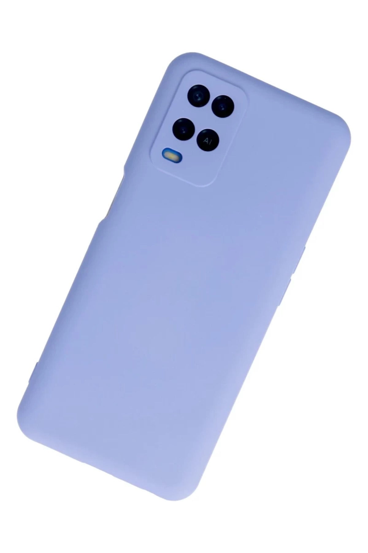 Oppo A54 4G Uyumlu Kılıf Nano içi Kadife Silikon - Lila