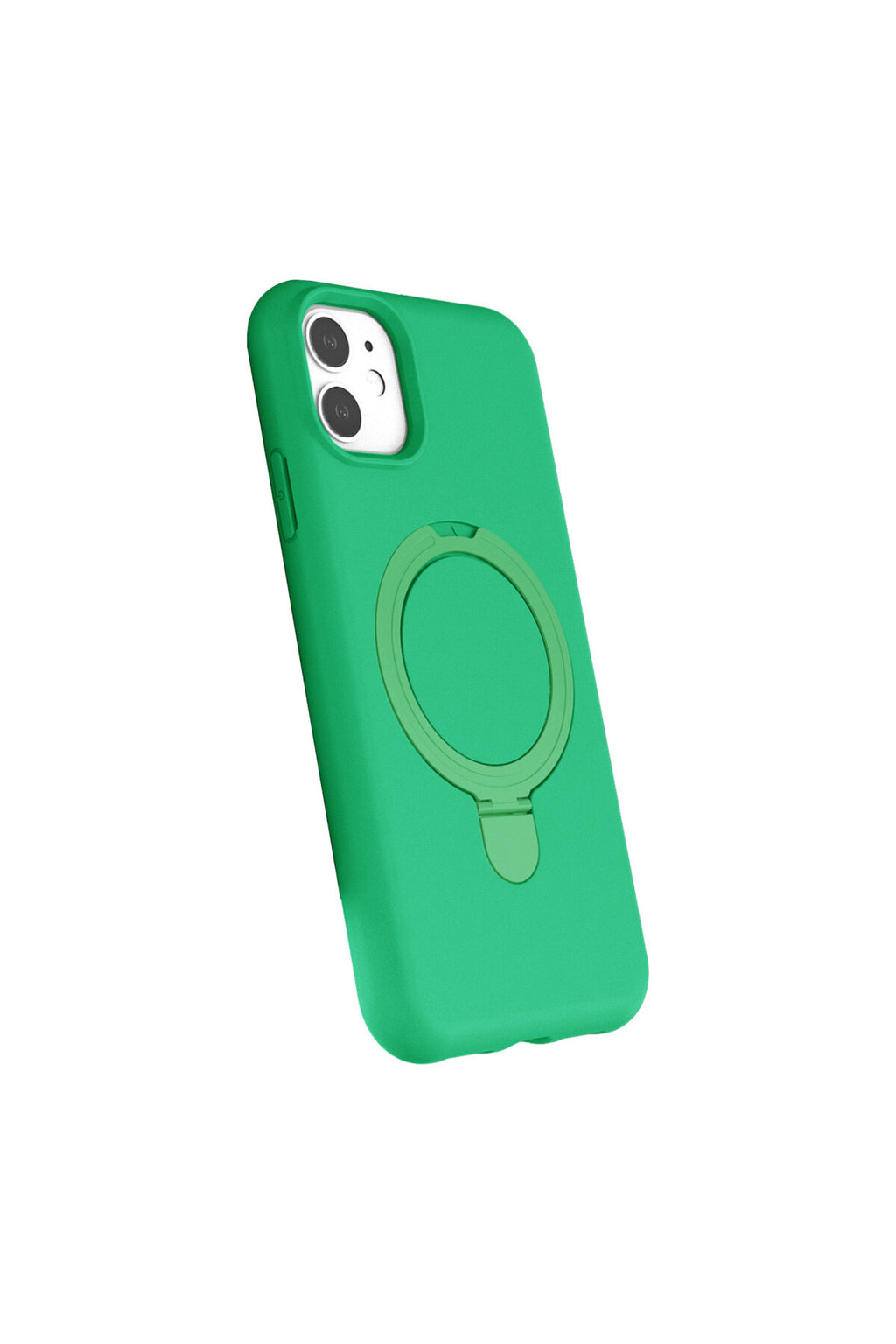Apple iPhone 11 Uyumlu Regal Magsafe Standlı Kapak - Yeşil