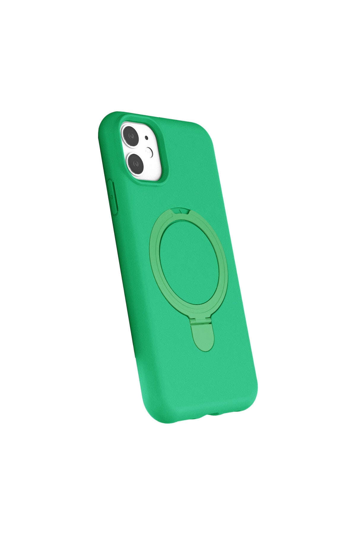 Apple iPhone 11 Uyumlu Regal Magsafe Standlı Kapak - Yeşil
