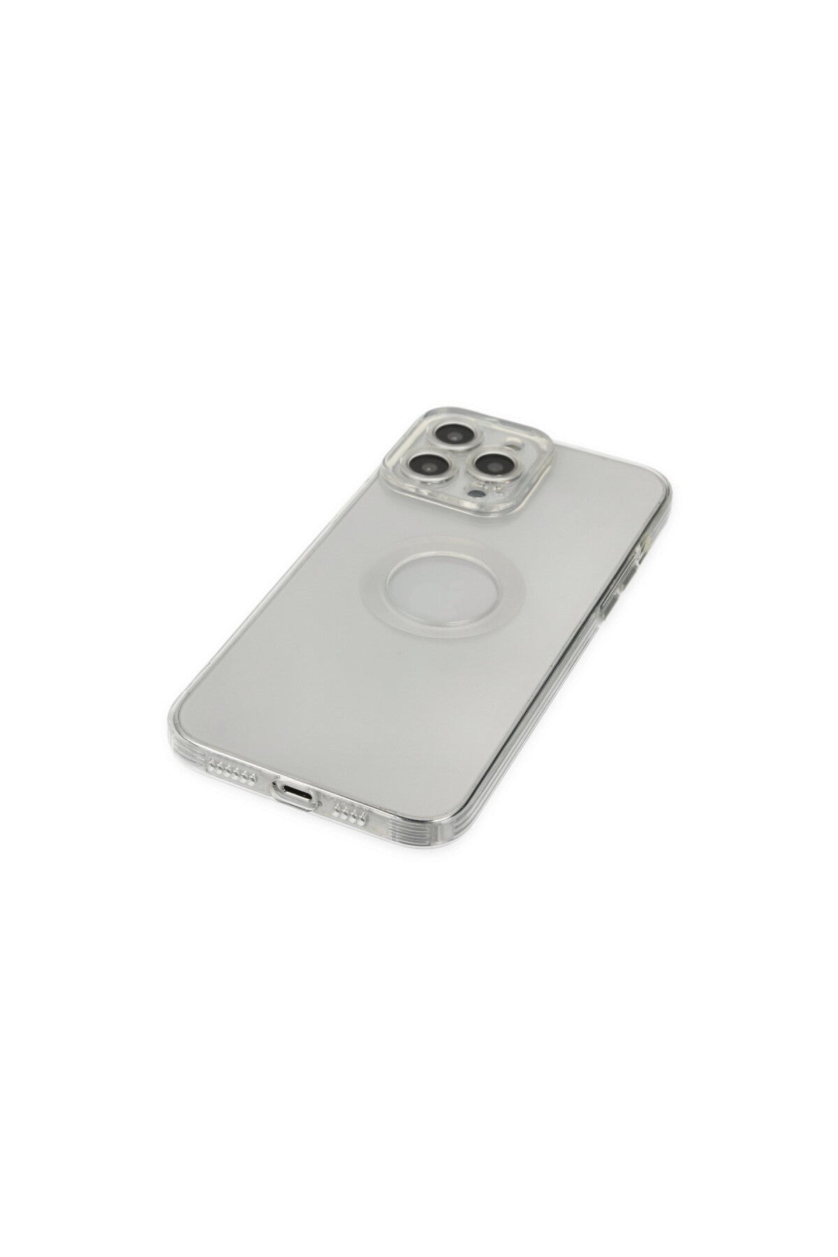 Apple iPhone 13 Pro Max Uyumlu Kılıf Santa Lens Silikon - Şeffaf