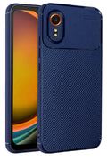 Samsung Galaxy XCover 7 Kılıf Auto Focus Karbon Kapak - Lacivert