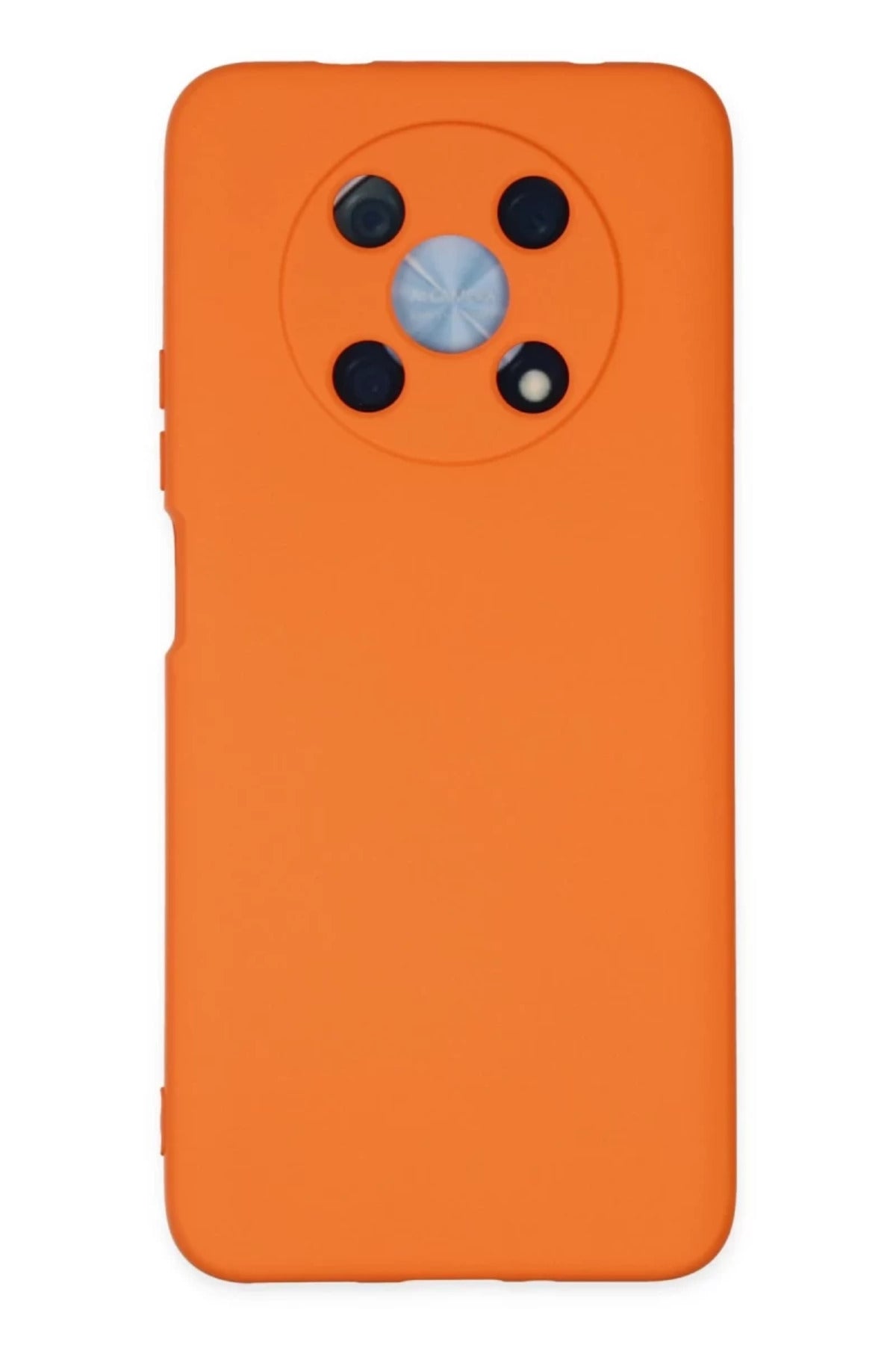 Huawei Nova Y90 Uyumlu Kılıf Nano içi Kadife Silikon - Turuncu