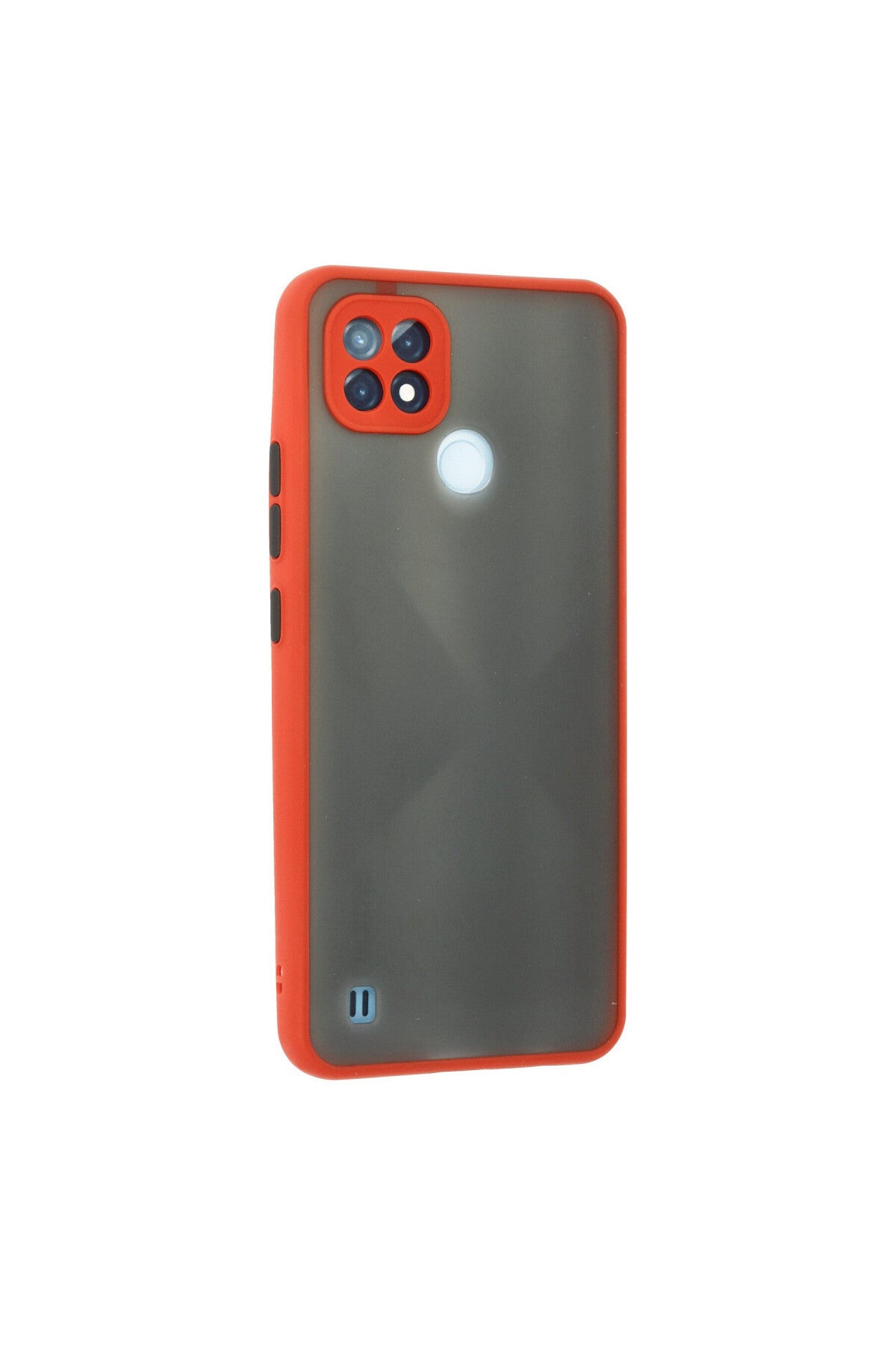 Realme C21 Uyumlu Kılıf Montreal Silikon Kapak - Kırmızı