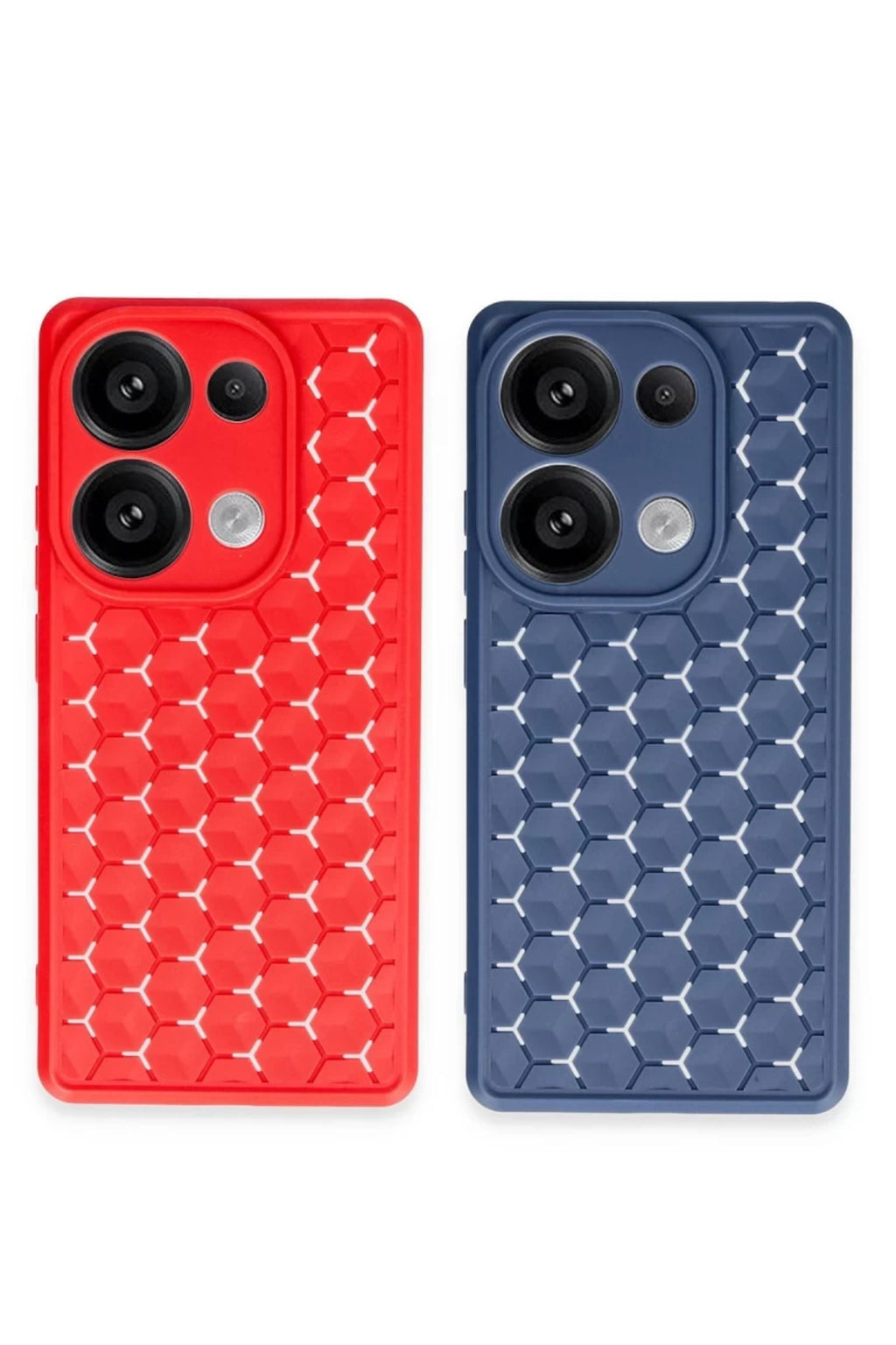 Xiaomi Redmi Note 13 Pro 5G Uyumlu Kılıf Petek Silikon Kapak - Lacivert