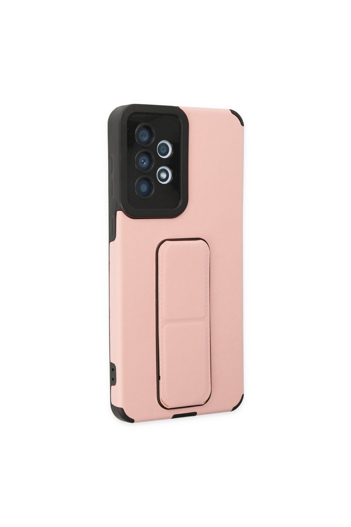 Samsung Galaxy A33 5G Uyumlu Kılıf Mega Standlı Silikon - Pudra