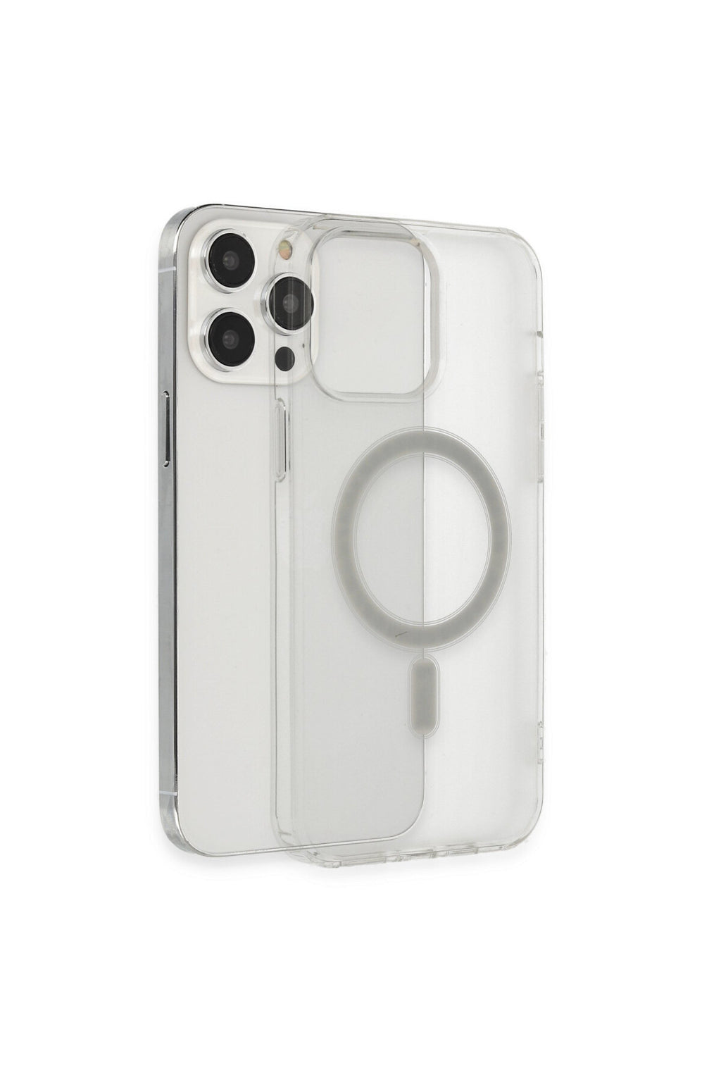 Apple iPhone 14 Pro Max Uyumlu Kılıf Matte Şeffaf Magneticsafe - Şeffaf