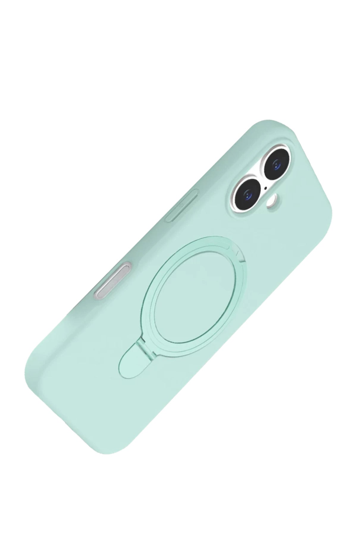 Apple iPhone 16 Plus Uyumlu Regal Magsafe Standlı Kapak - Su Yeşili