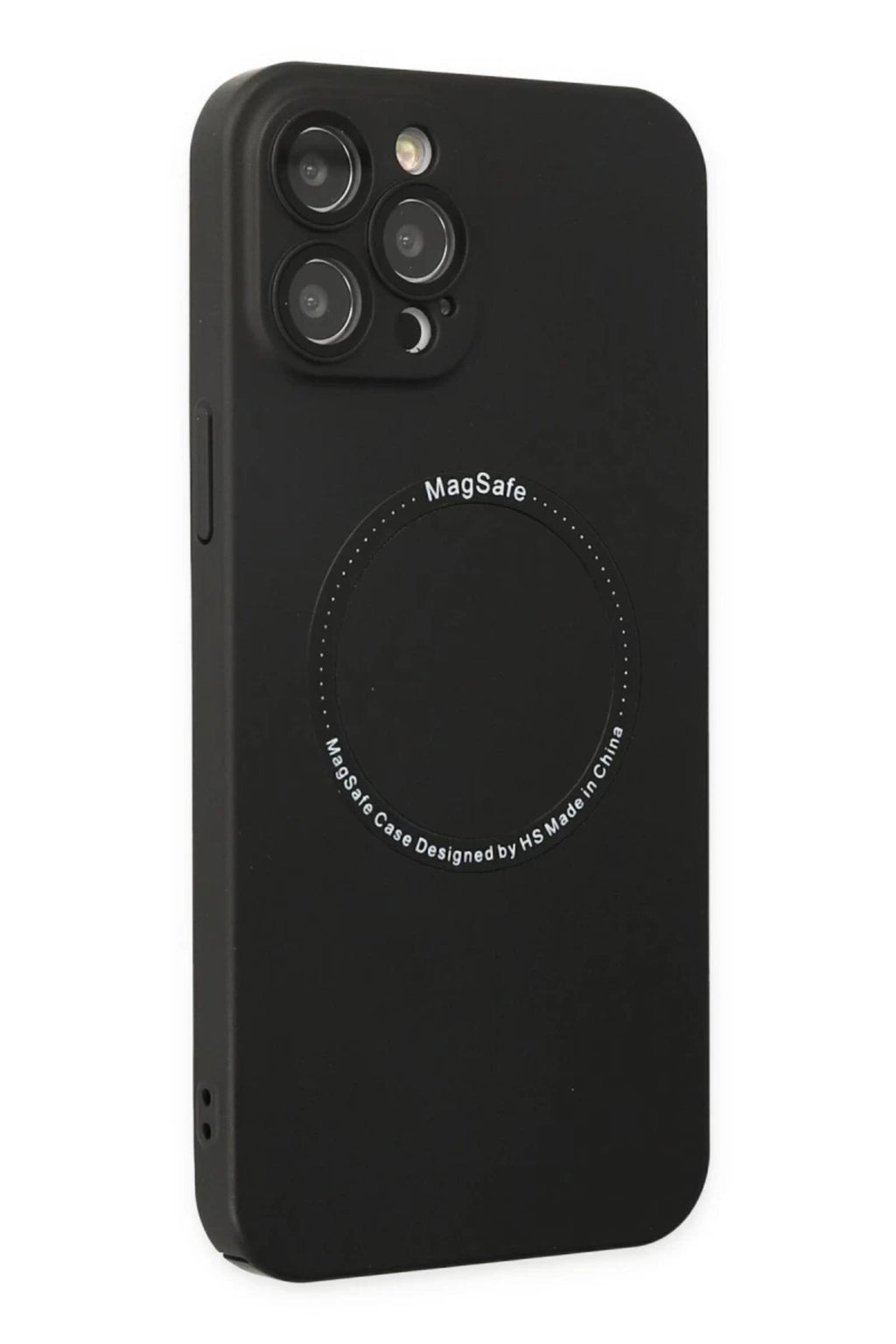 Apple iPhone 12 Pro Uyumlu Kılıf Jack Magneticsafe Lens Silikon - Siyah