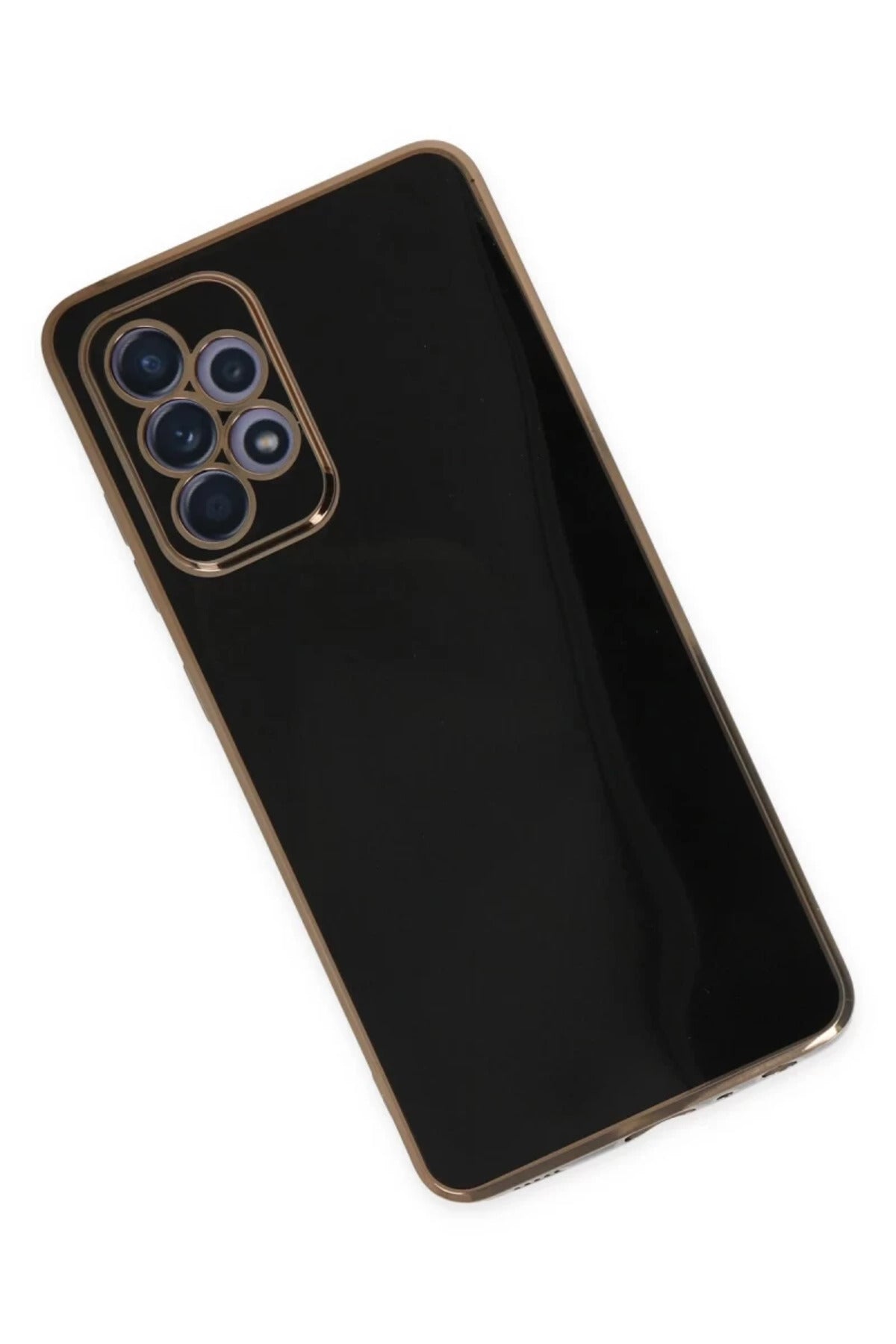 Samsung Galaxy A32 Uyumlu Kılıf Volet Silikon - Siyah