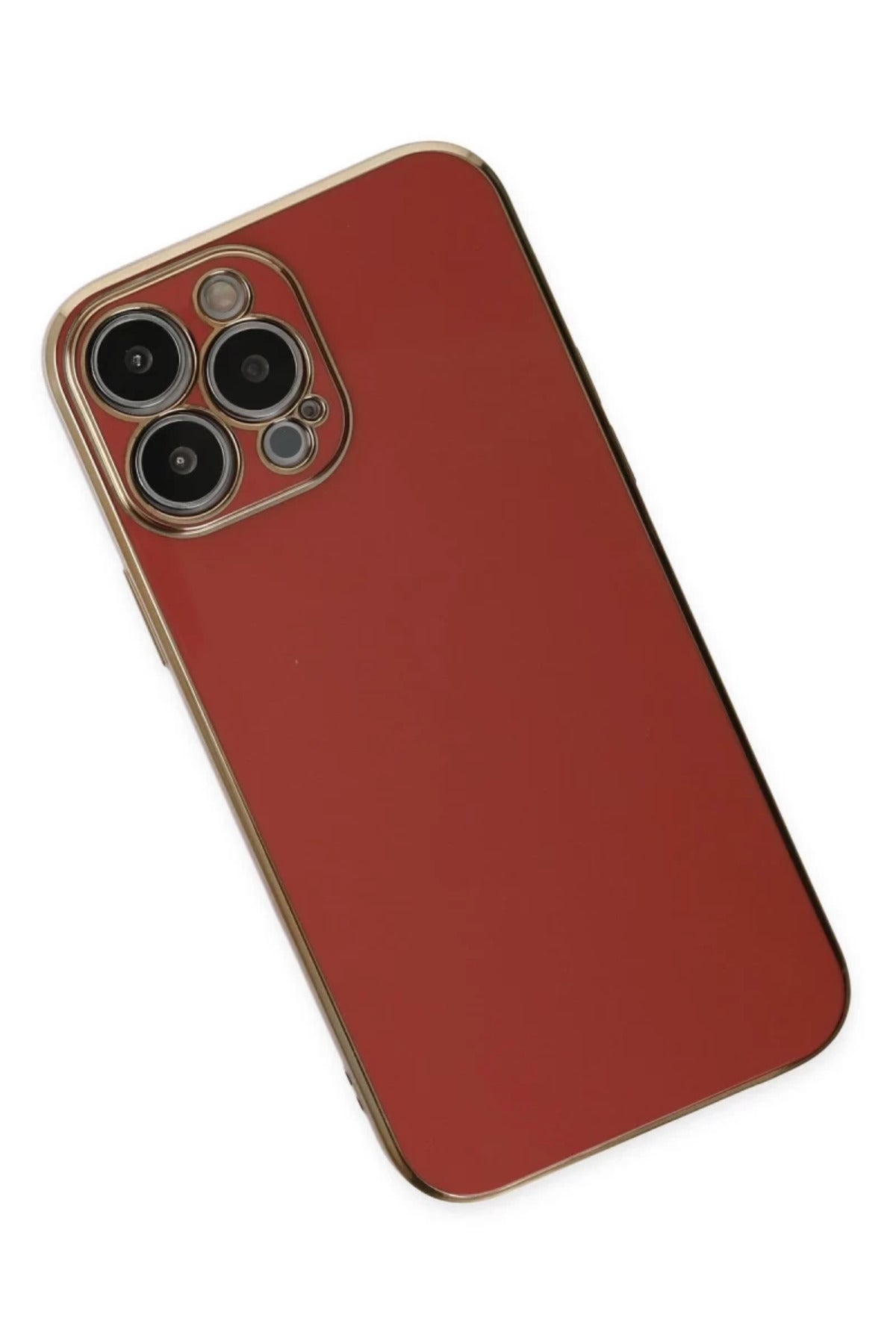 Apple iPhone 14 Pro Max Uyumlu Kılıf Volet Silikon - Kırmızı