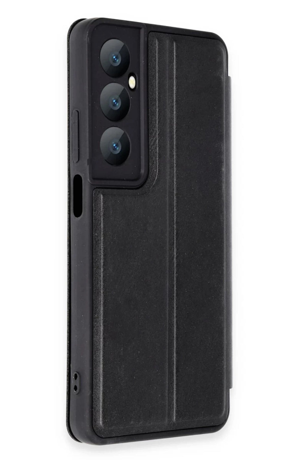Realme C65 Uyumlu Kılıf Flip Cover - Siyah