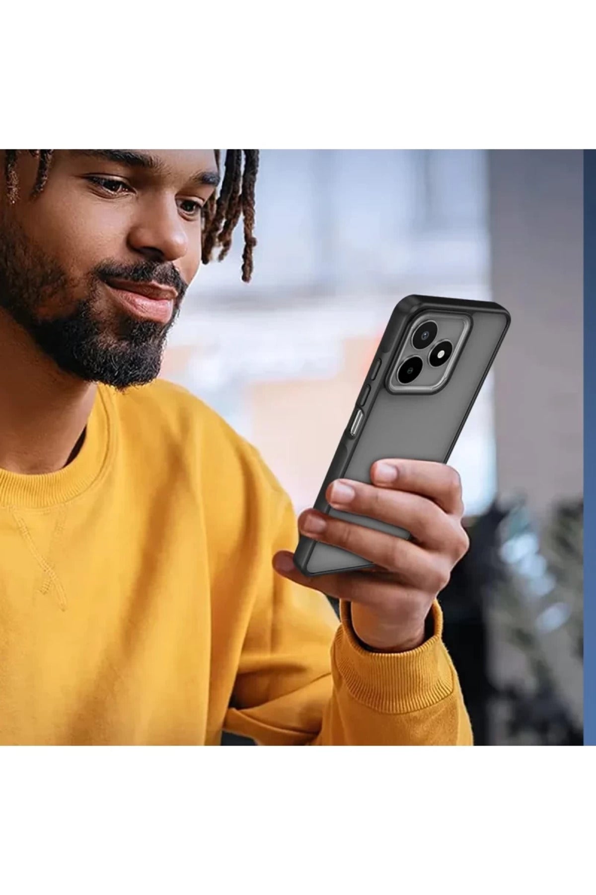 Realme C53 Uyumlu Kılıf Elegant Kapak - Pudra