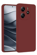 Xiaomi Redmi Note 14 4G Uyumlu Kılıf First Silikon - Bordo