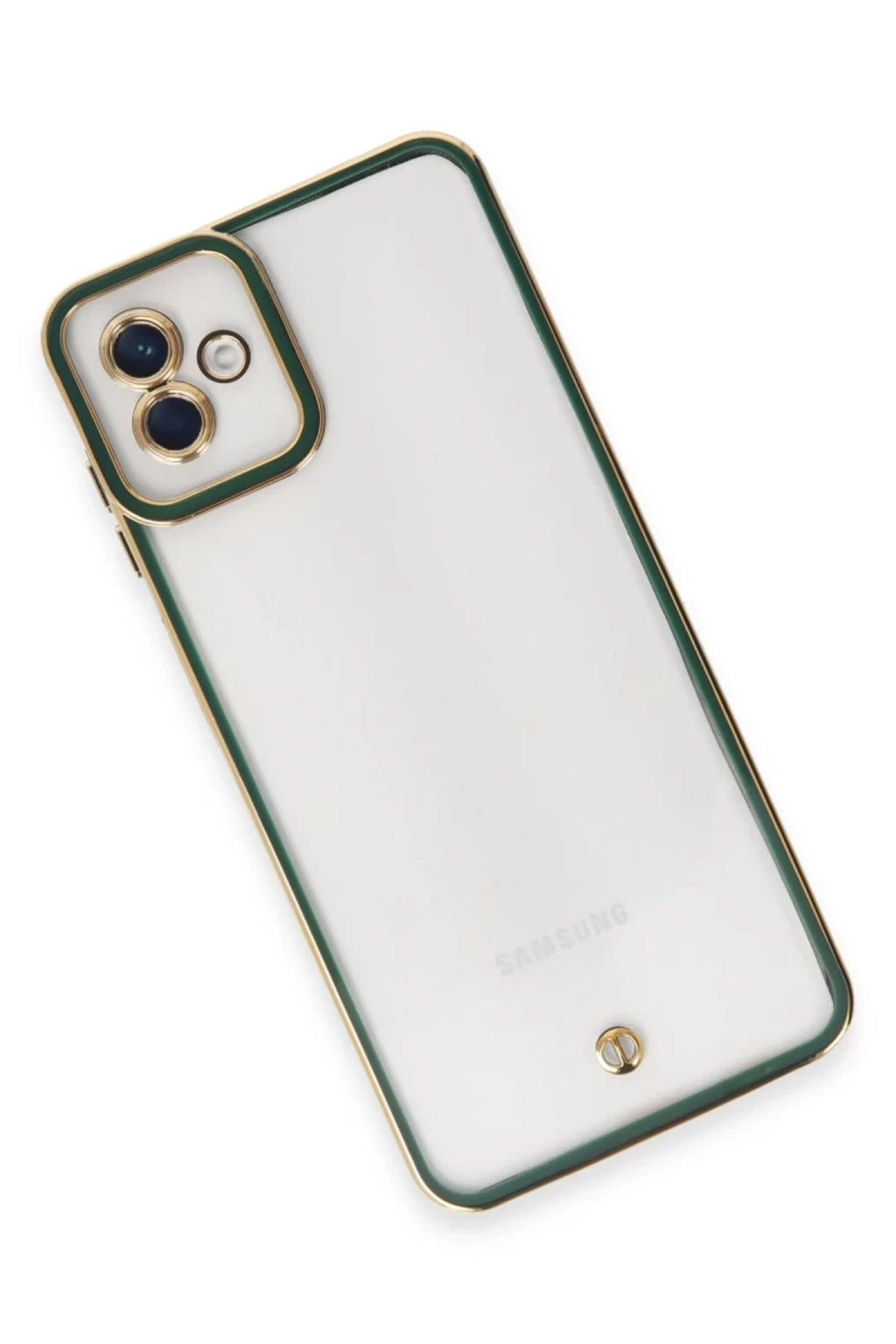 Samsung Galaxy A04 Uyumlu Kılıf Liva Lens Silikon - Yeşil