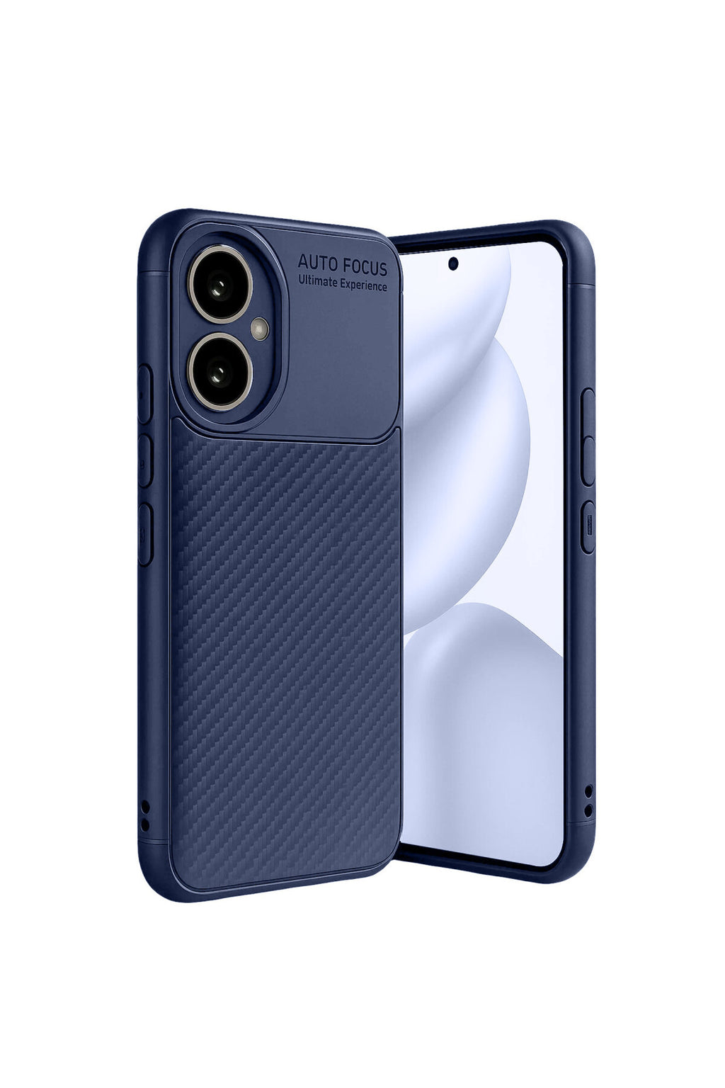 Honor 400 Uyumlu Kılıf Auto Focus Karbon Kapak - Lacivert