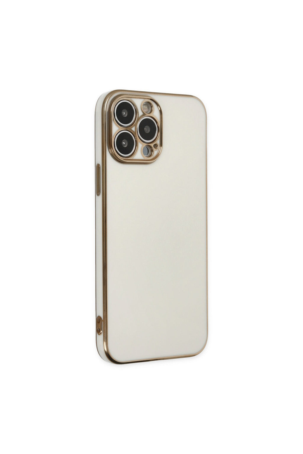 Apple iPhone 15 Pro Max Uyumlu Kılıf Volet Silikon - Beyaz