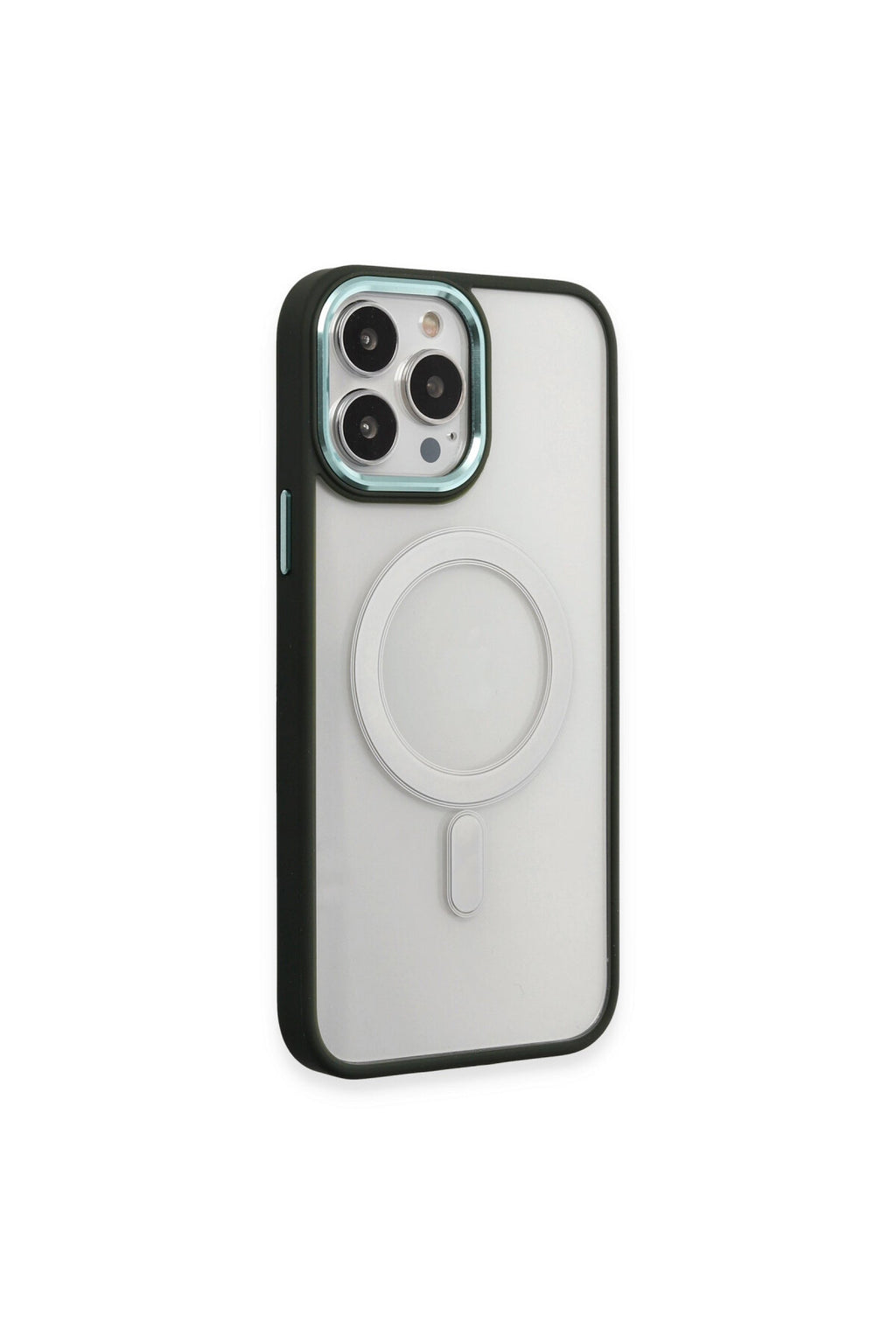 Apple iPhone 15 Pro Uyumlu Kılıf Room Magneticsafe Silikon - Köknar Yeşili