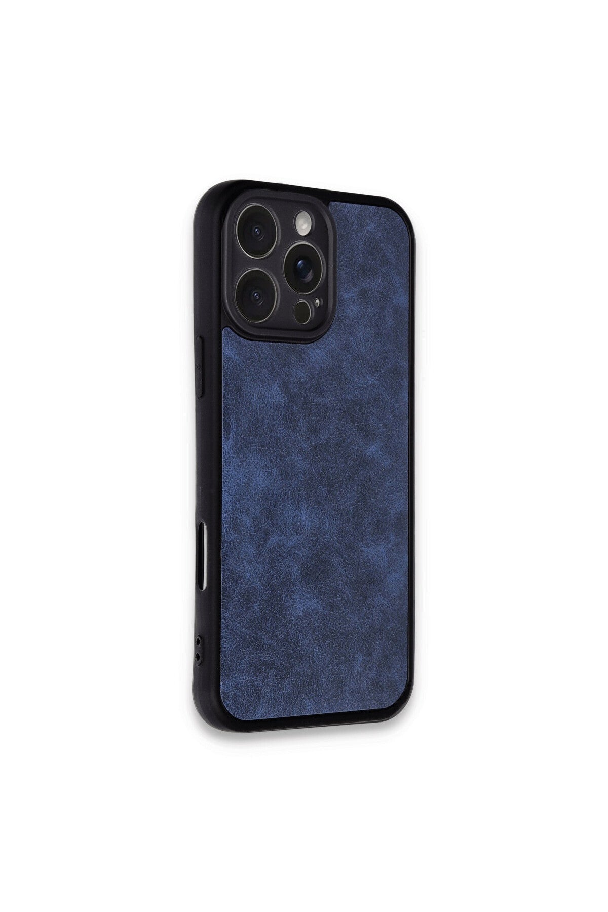 Apple iPhone 16 Pro Uyumlu Kılıf Aras Deri Kapak - Lacivert