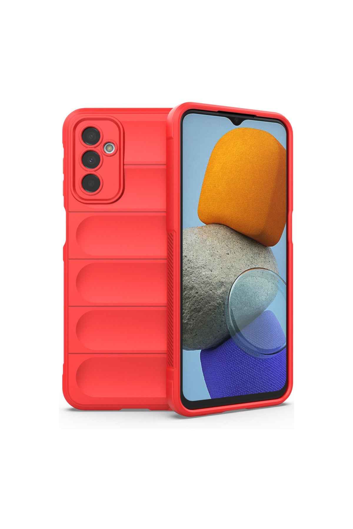 Samsung Galaxy M23 Uyumlu Kılıf Optimum Silikon - Kırmızı