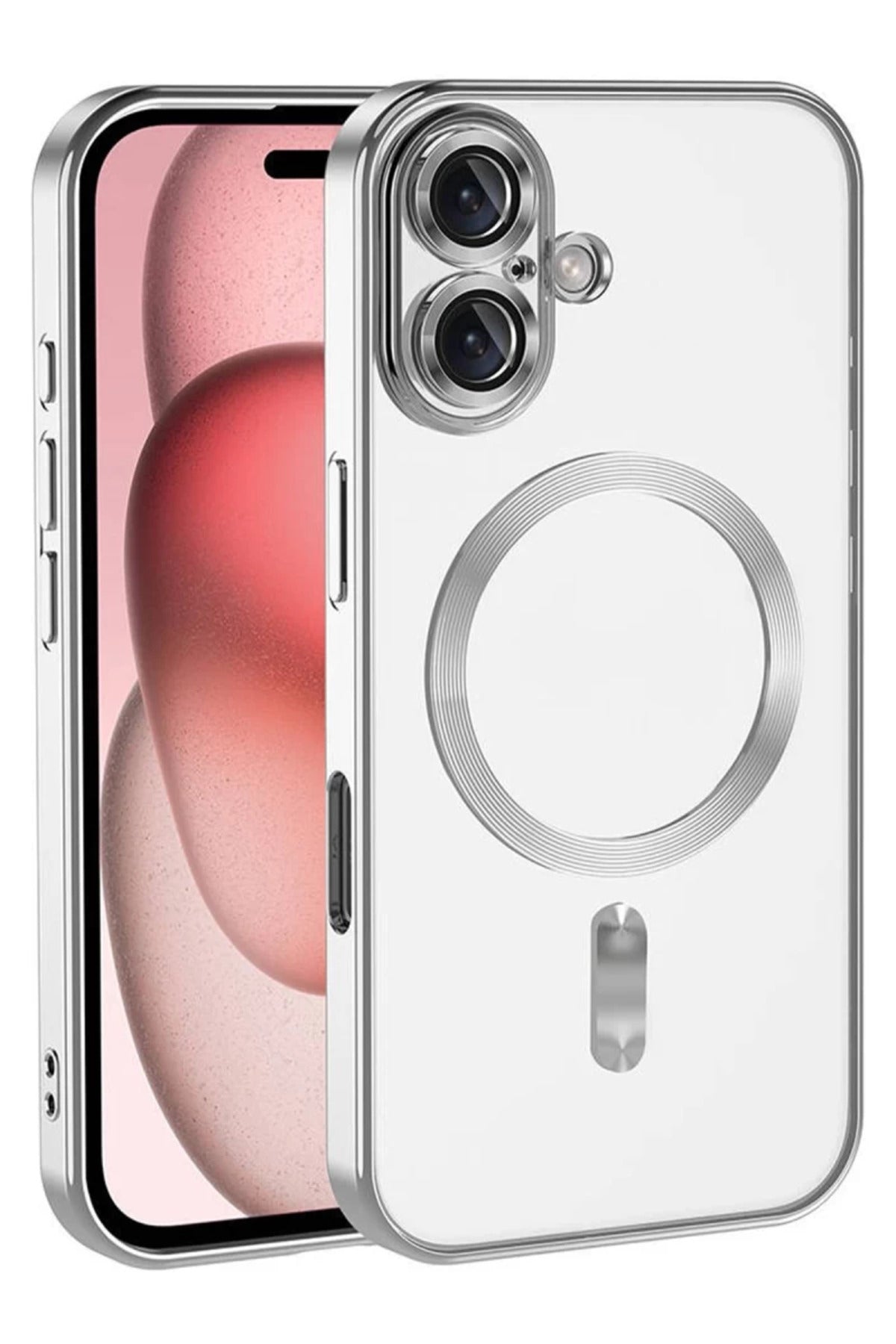 Apple iPhone 17 Uyumlu Kross Magneticsafe Kapak - Gümüş