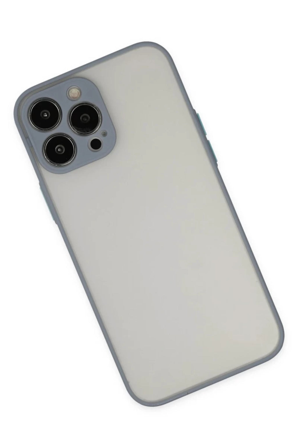Apple iPhone 13 Pro Max Uyumlu Kılıf Montreal Silikon Kapak - Gri