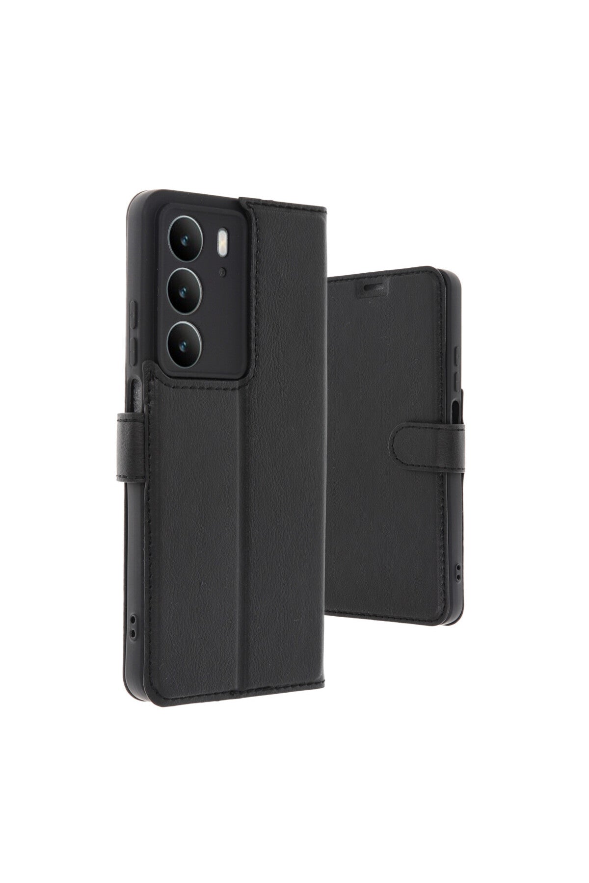 Realme C75 4G Uyumlu Trend S Plus Kapaklı Kılıf - Siyah