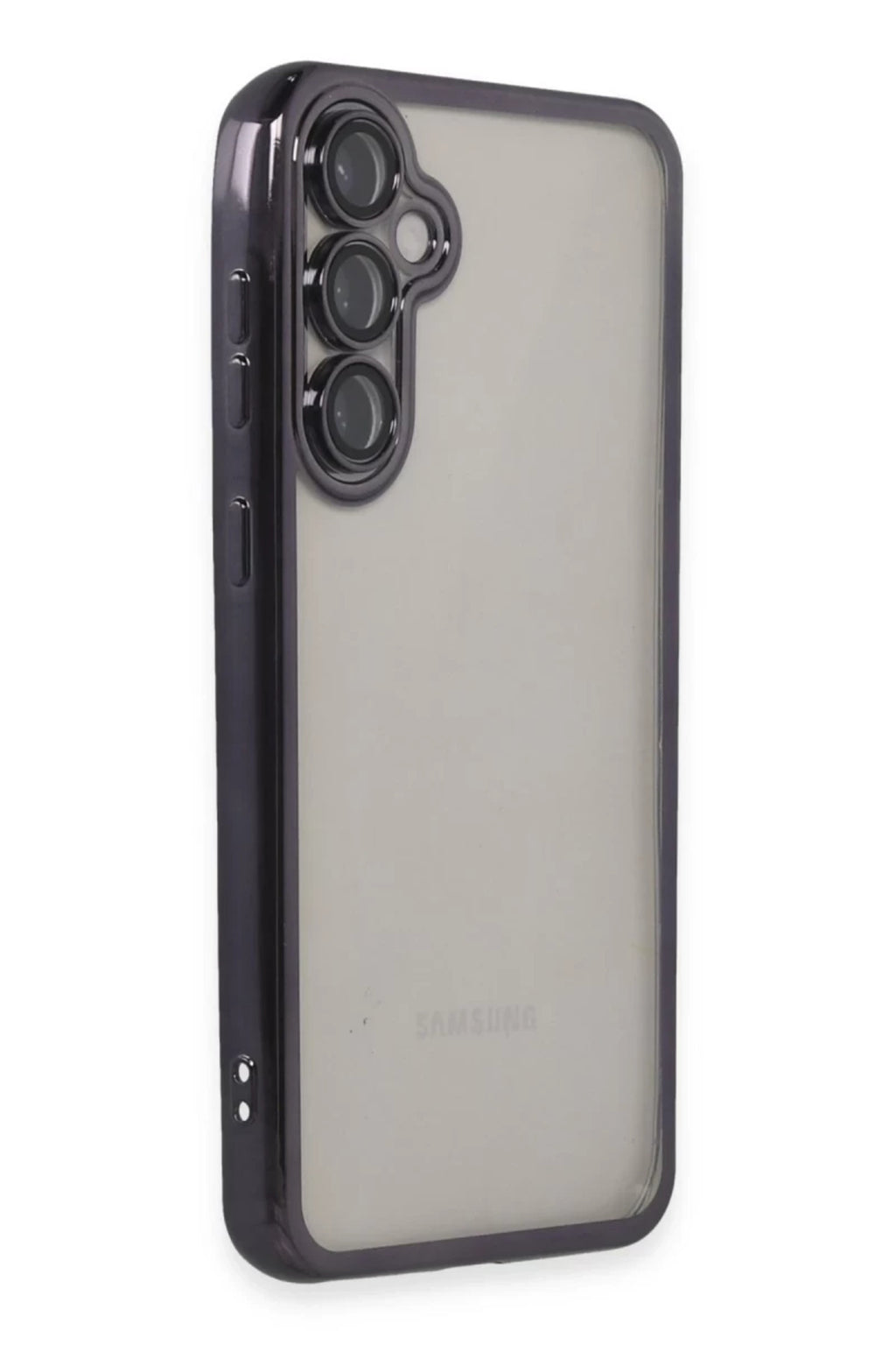 Samsung Galaxy S23 FE Uyumlu Kılıf Lensli Silikon - Mor