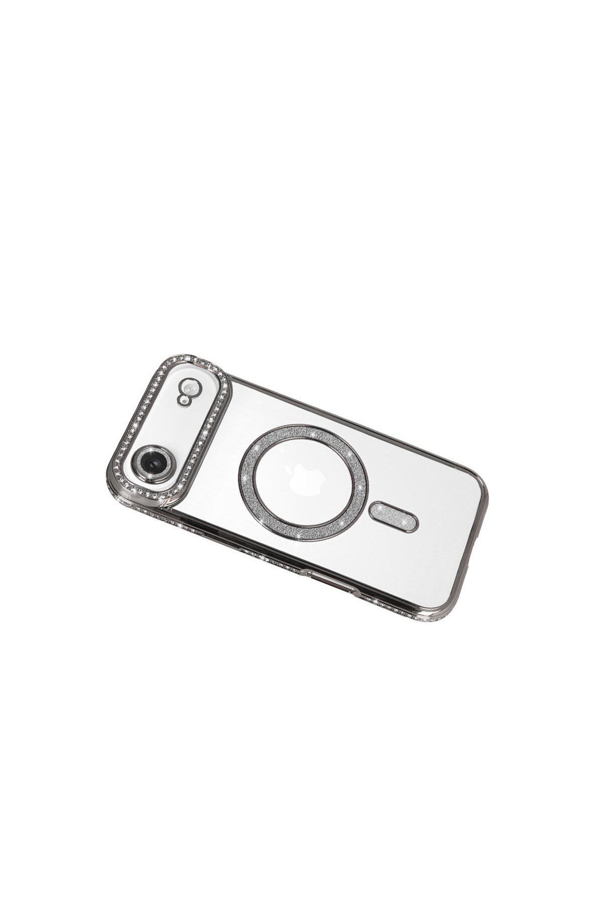 Apple iPhone 17 Air Uyumlu Joke Simli Magneticsafe Kılıf - Gümüş