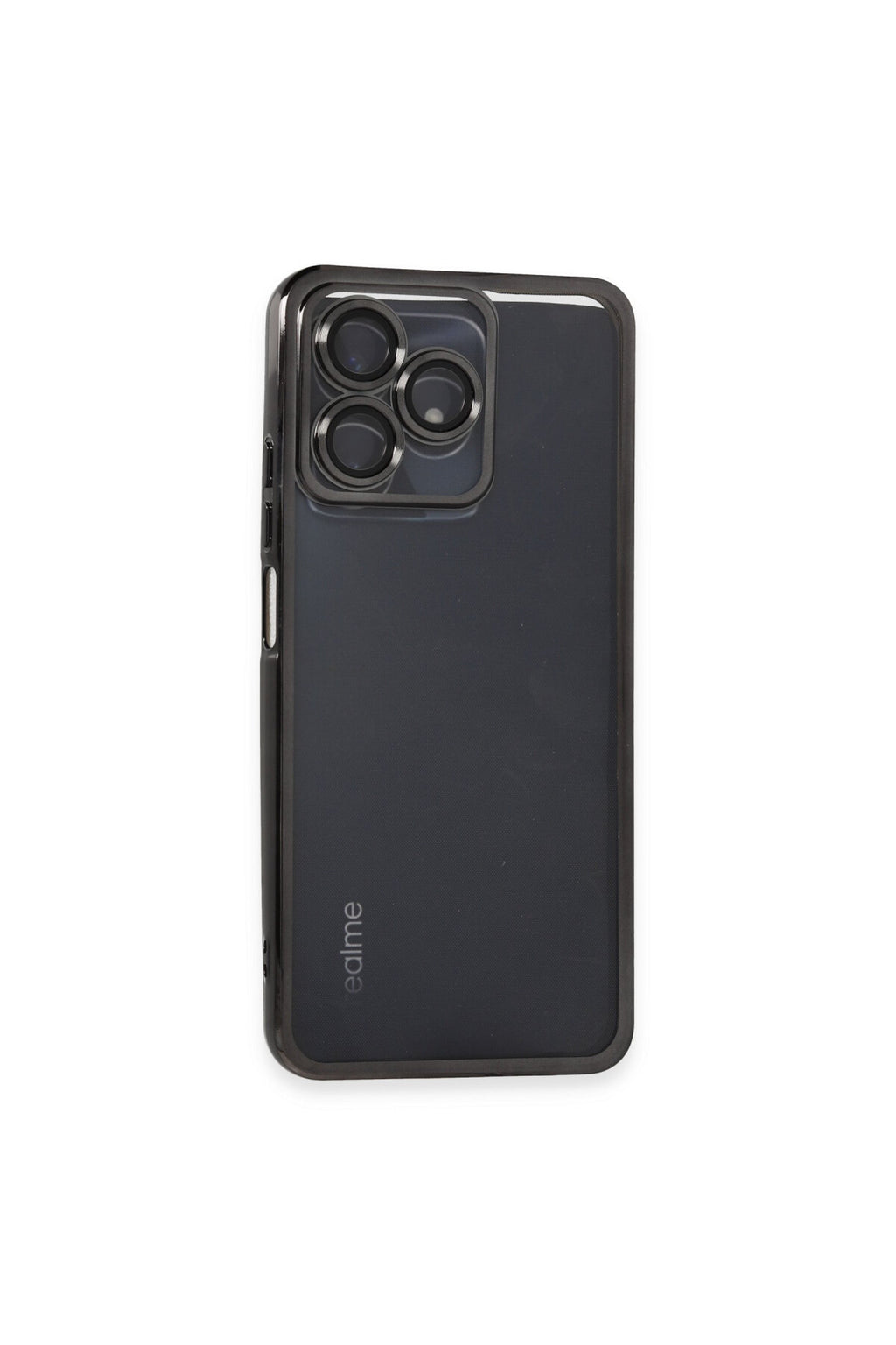 Realme C53 Uyumlu Kılıf Lensli Silikon - Siyah