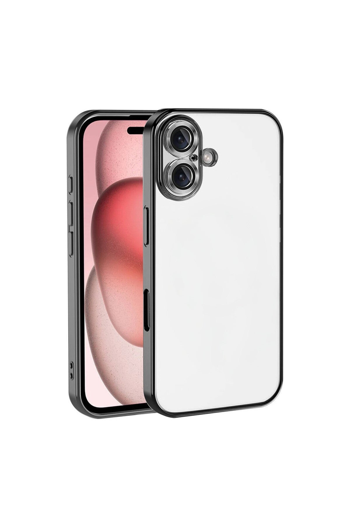 Apple iPhone 17 Uyumlu Lensli Silikon - Siyah