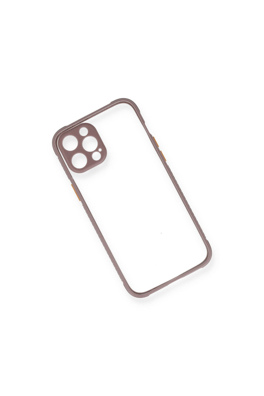 Apple iPhone 12 Uyumlu Kılıf Miami Şeffaf Silikon - Açık Mor