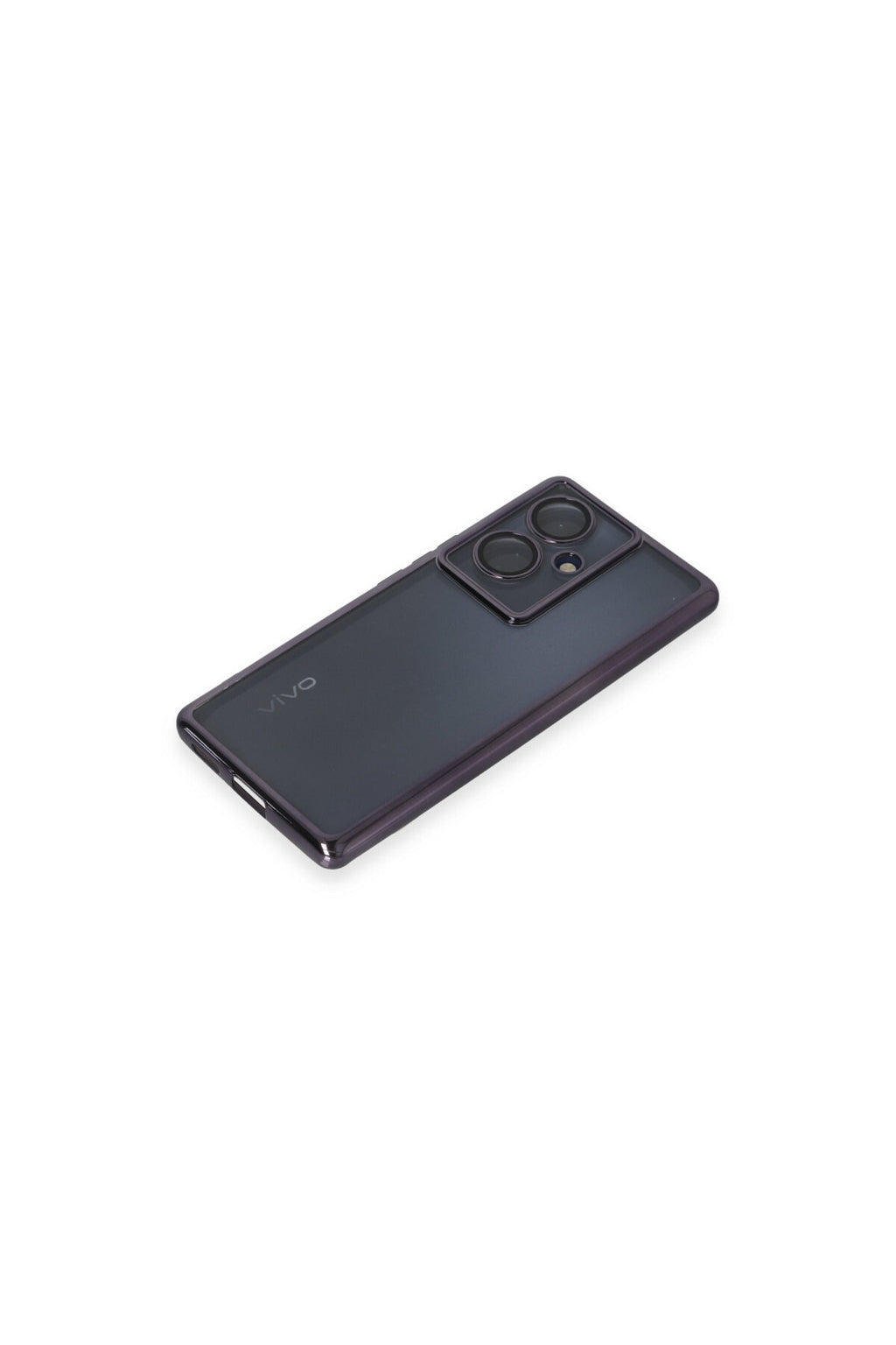 Vivo V29 Lite Uyumlu Kılıf Lensli Silikon - Mor