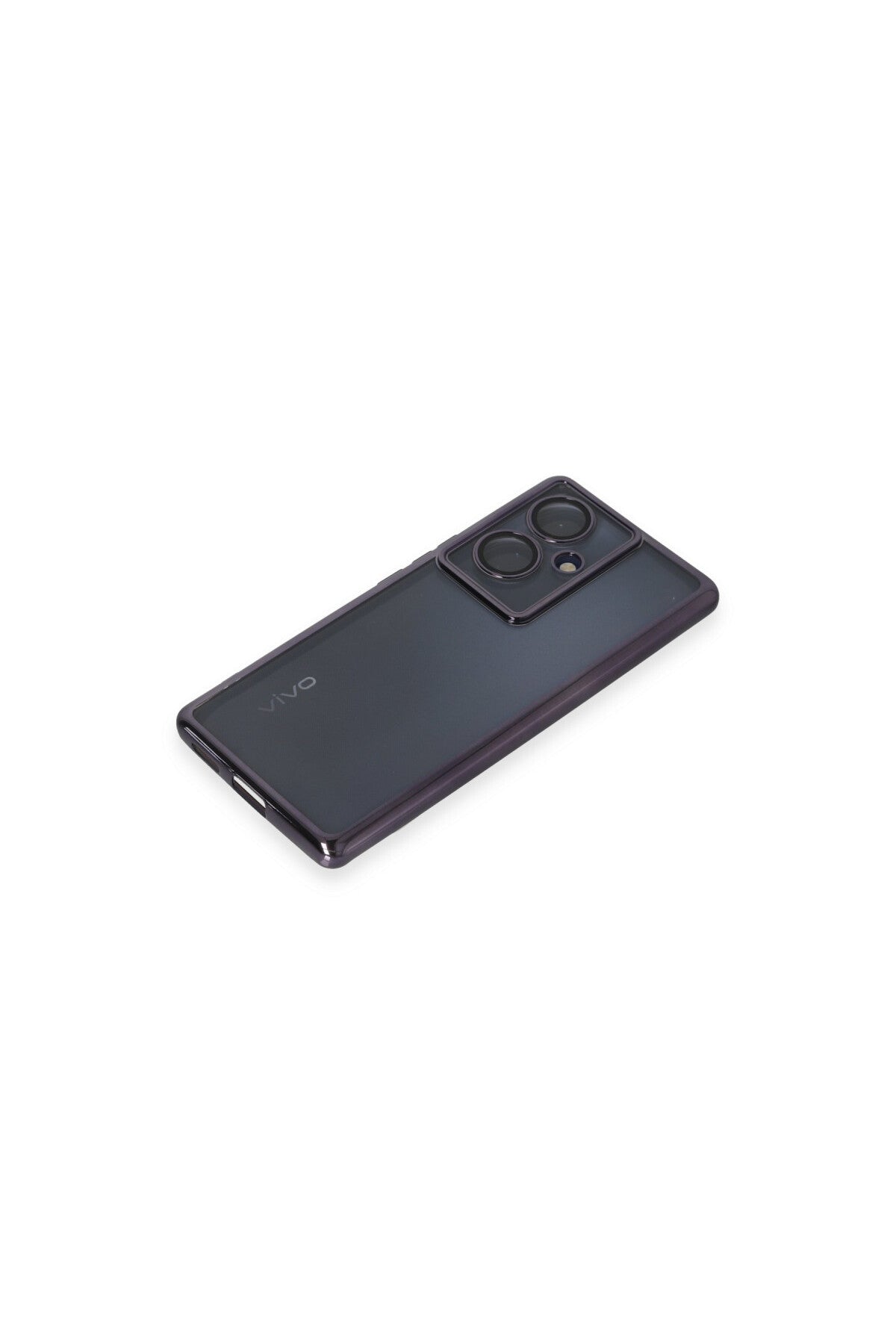 Vivo V29 Lite Uyumlu Kılıf Lensli Silikon - Mor