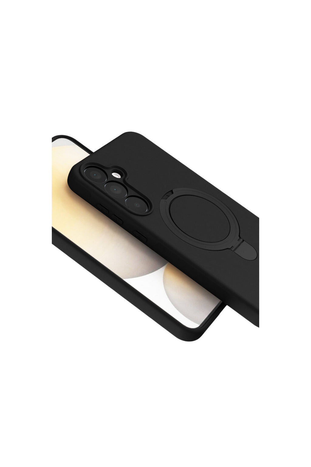 Samsung Galaxy A35 5G Uyumlu Regal Magsafe Standlı Kapak - Siyah