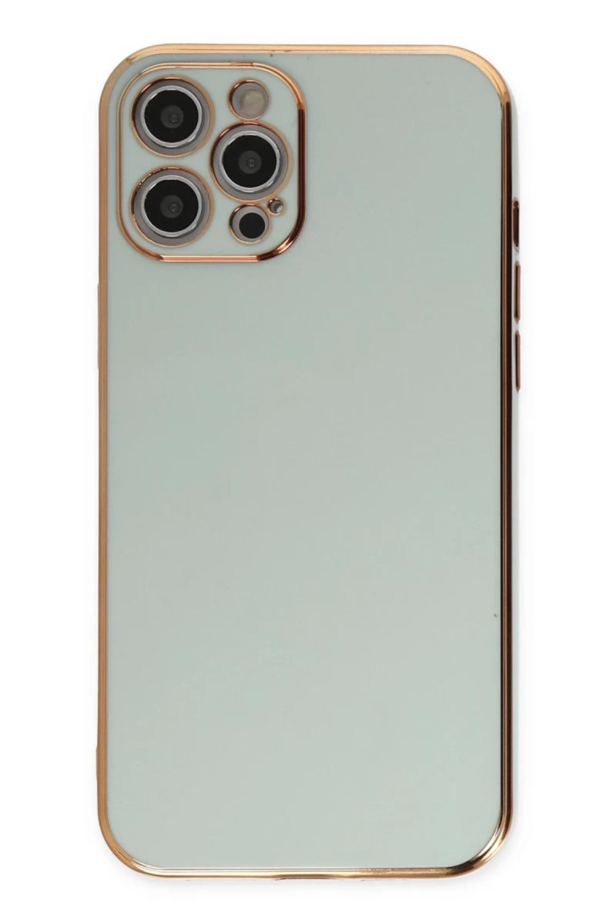 Apple iPhone 12 Pro Uyumlu Kılıf Volet Silikon - Açık Yeşil