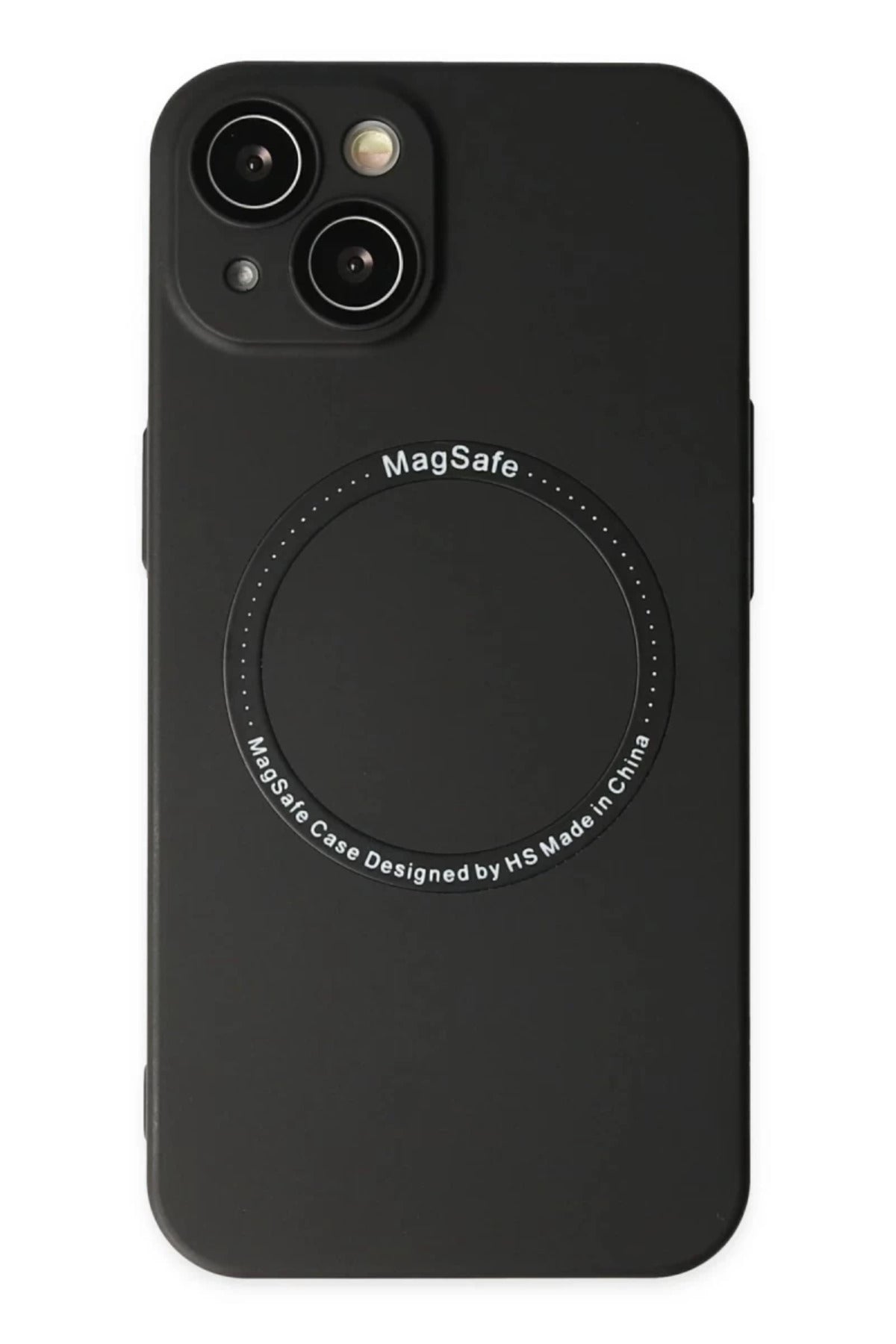 Apple iPhone 14 Plus Uyumlu Kılıf Jack Magneticsafe Lens Silikon - Siyah