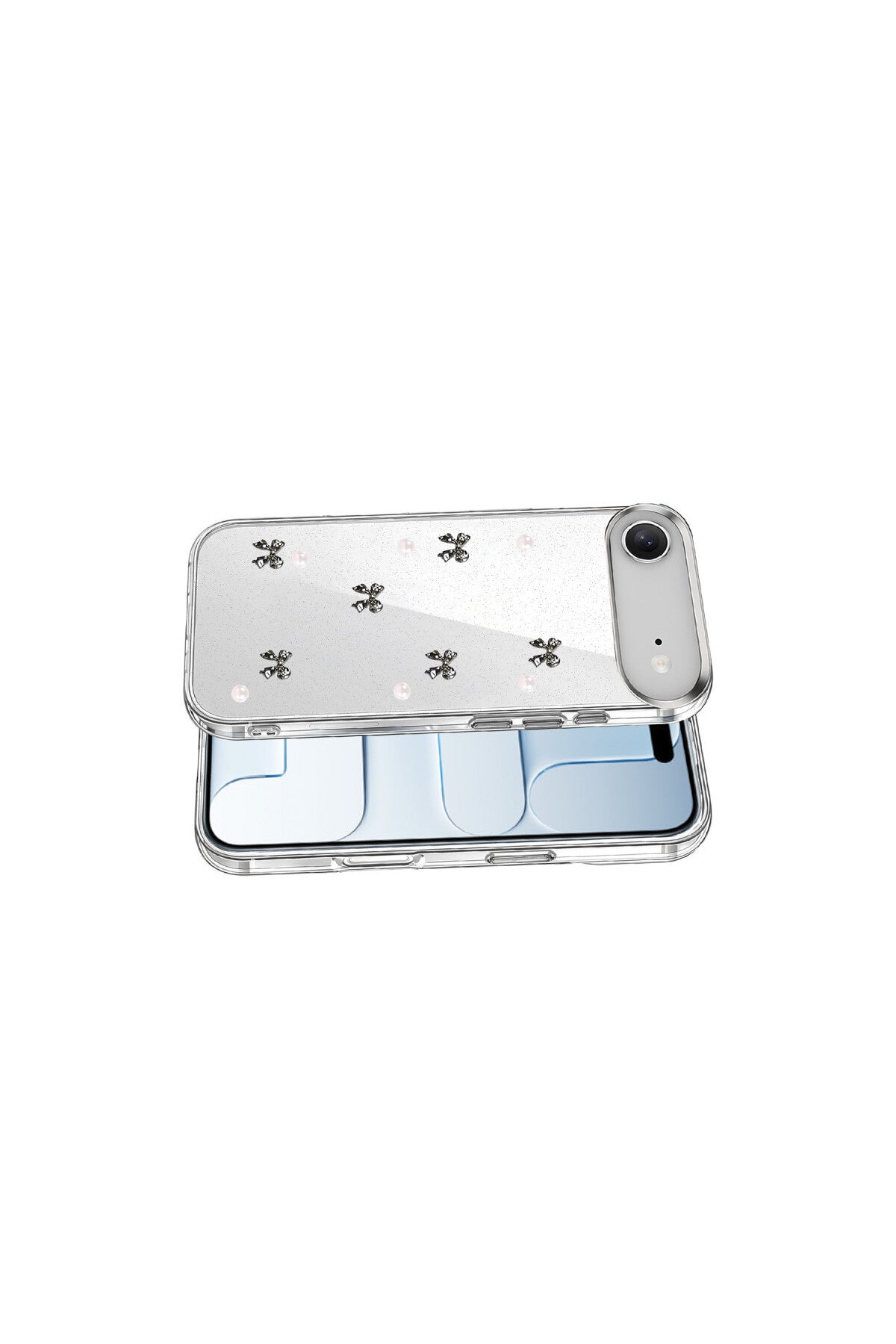 Apple iPhone 17 Air Uyumlu Fiyonk Desenli Kapak - Desen 8