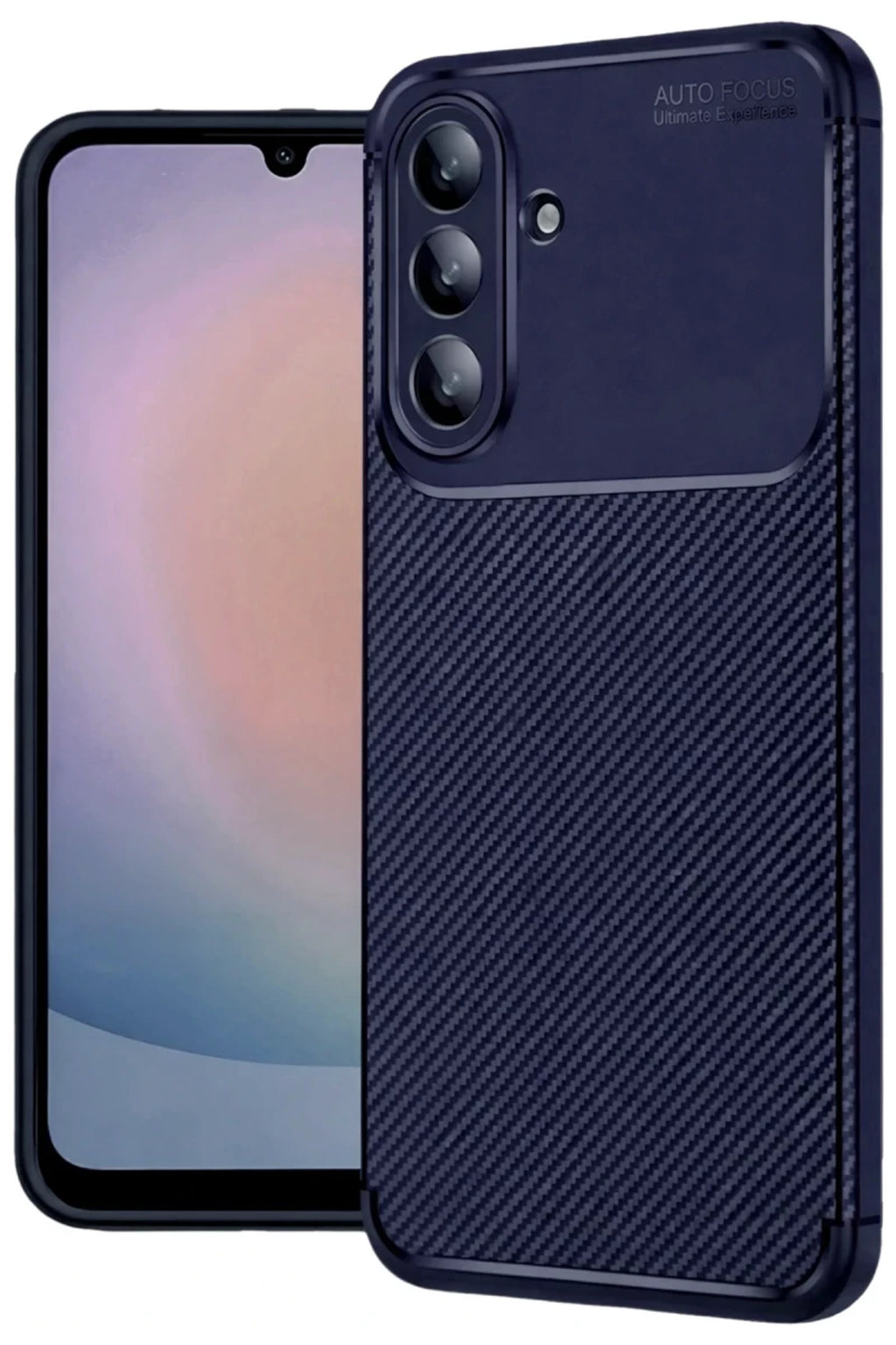 Samsung Galaxy A37 5G Uyumlu Auto Focus Karbon Kapak - Lacivert
