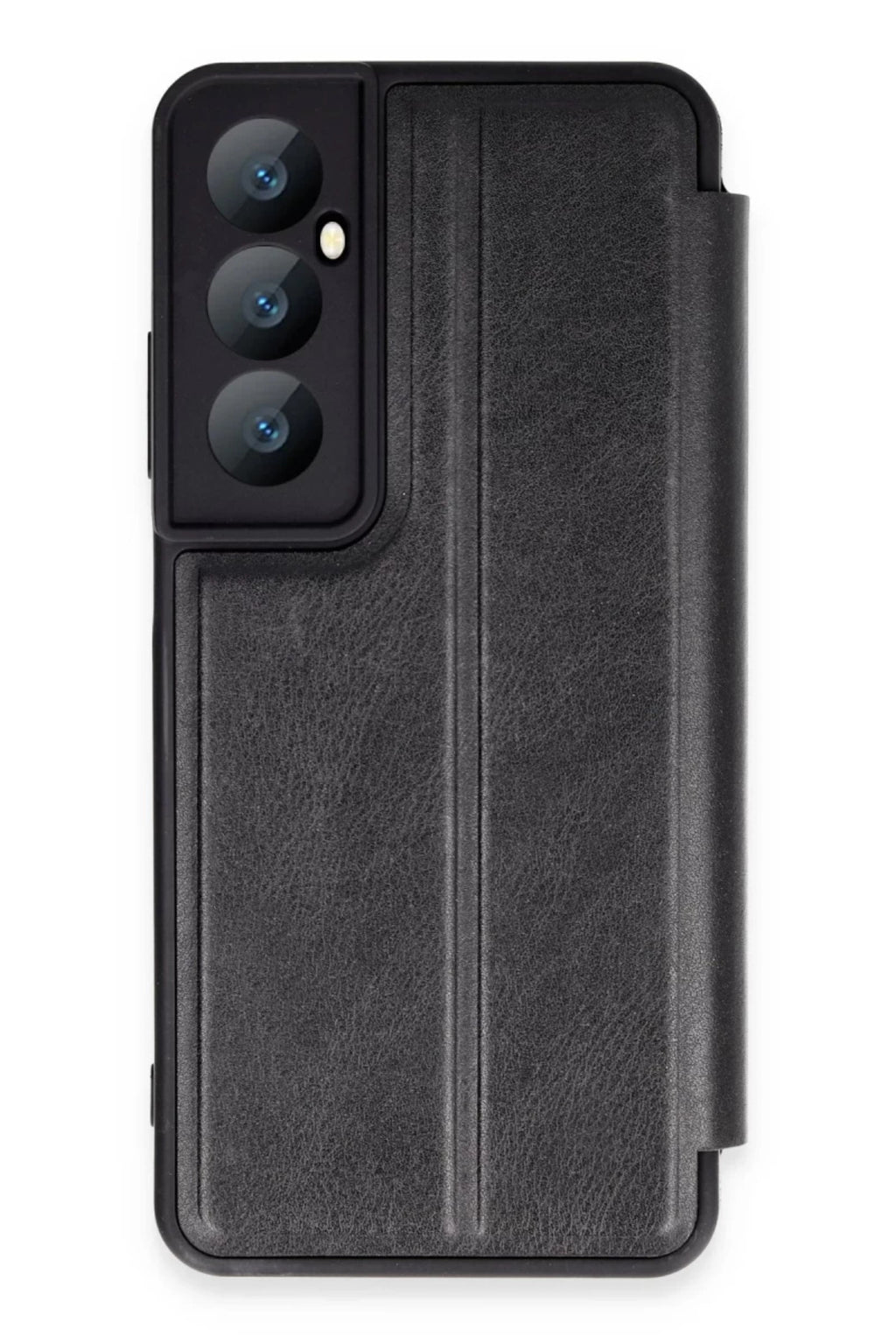 Realme C65 Uyumlu Kılıf Flip Cover - Siyah