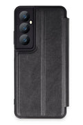 Realme C65 Uyumlu Kılıf Flip Cover - Siyah